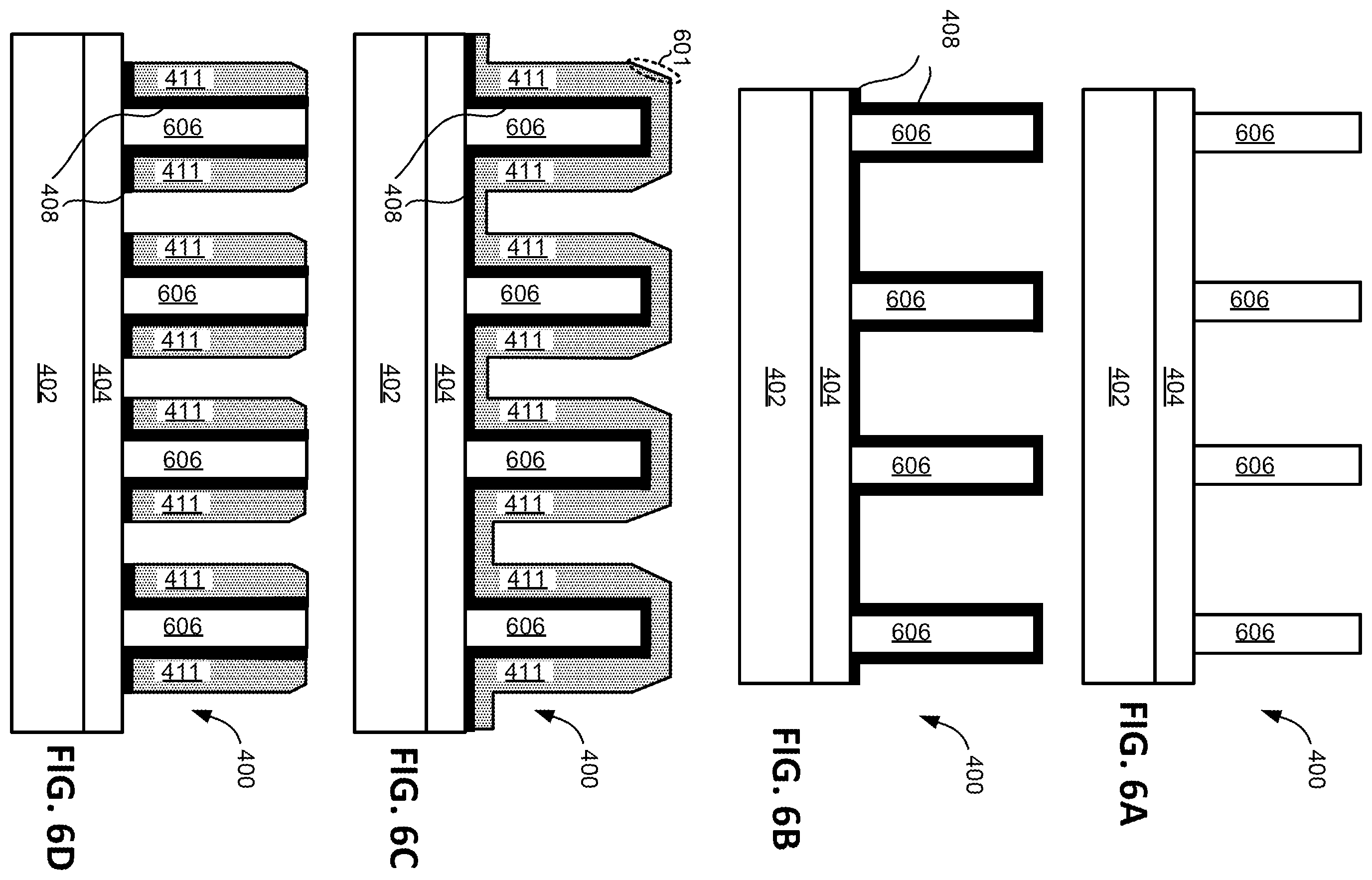 Patent US12588493 Figure 10 – Metal spacers with hard masks formed using a subtractive process