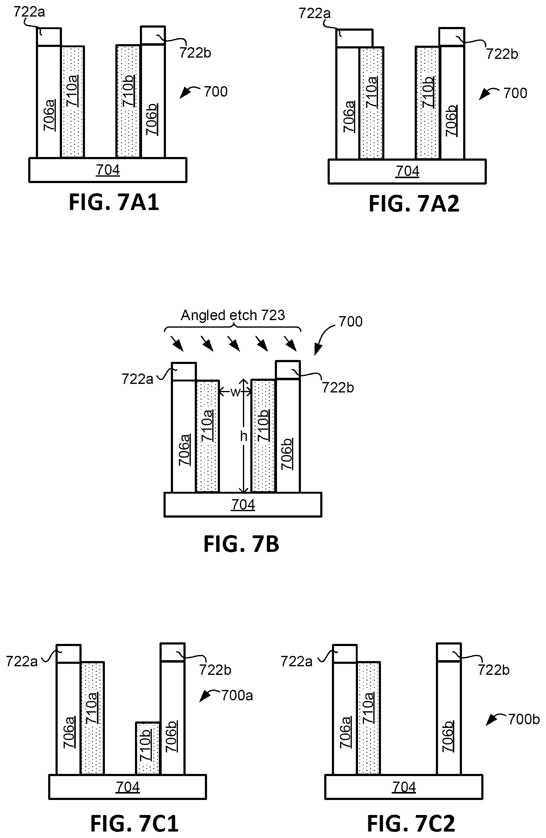Patent US12588493 Figure 15 – Metal spacers with hard masks formed using a subtractive process