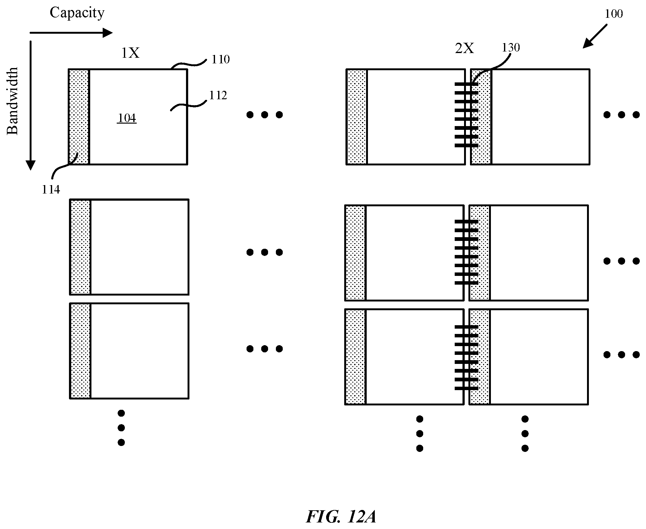 Patent US12588494 Figure 11 – Die stitching and harvesting of arrayed structures