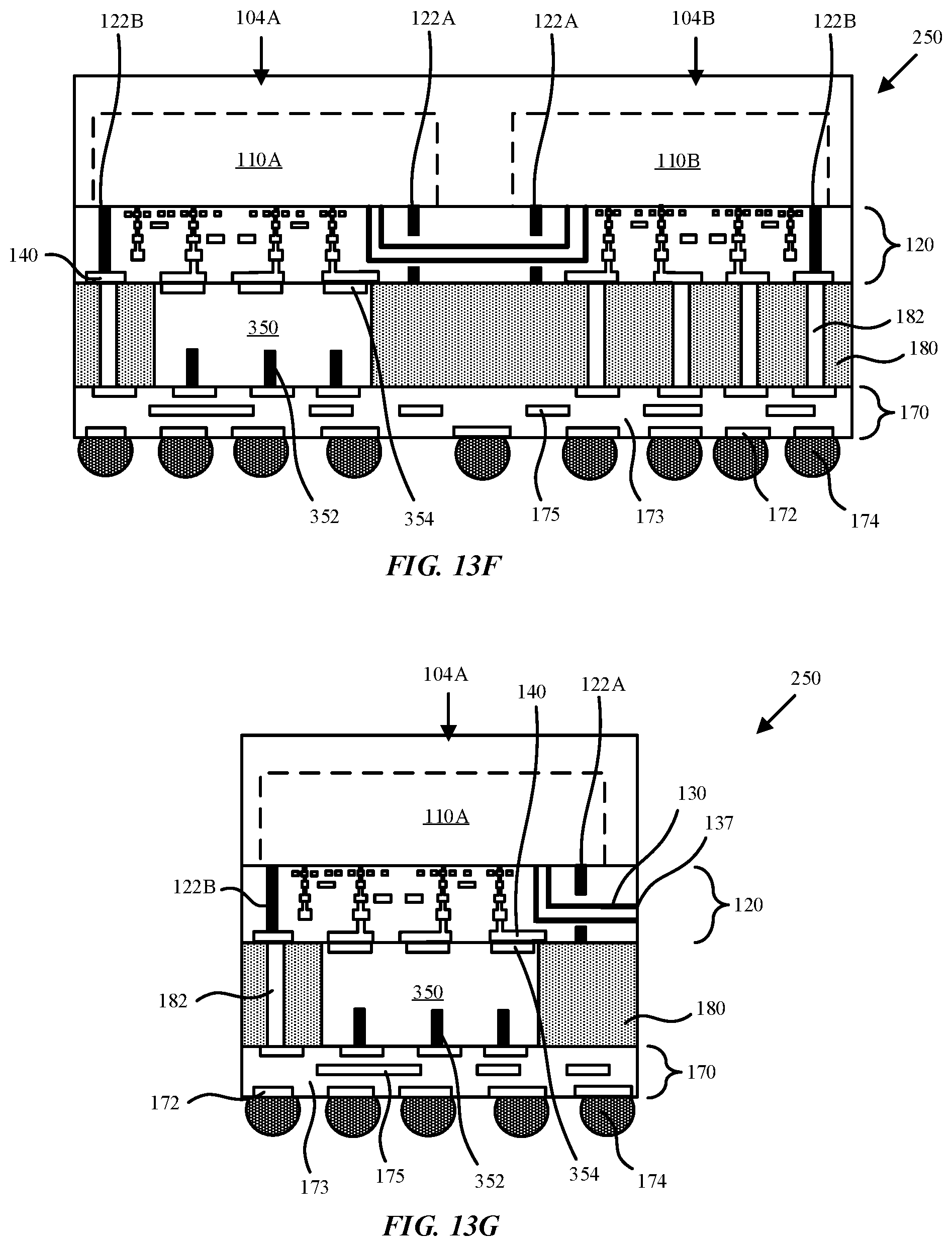 Patent US12588494 Figure 16 – Die stitching and harvesting of arrayed structures