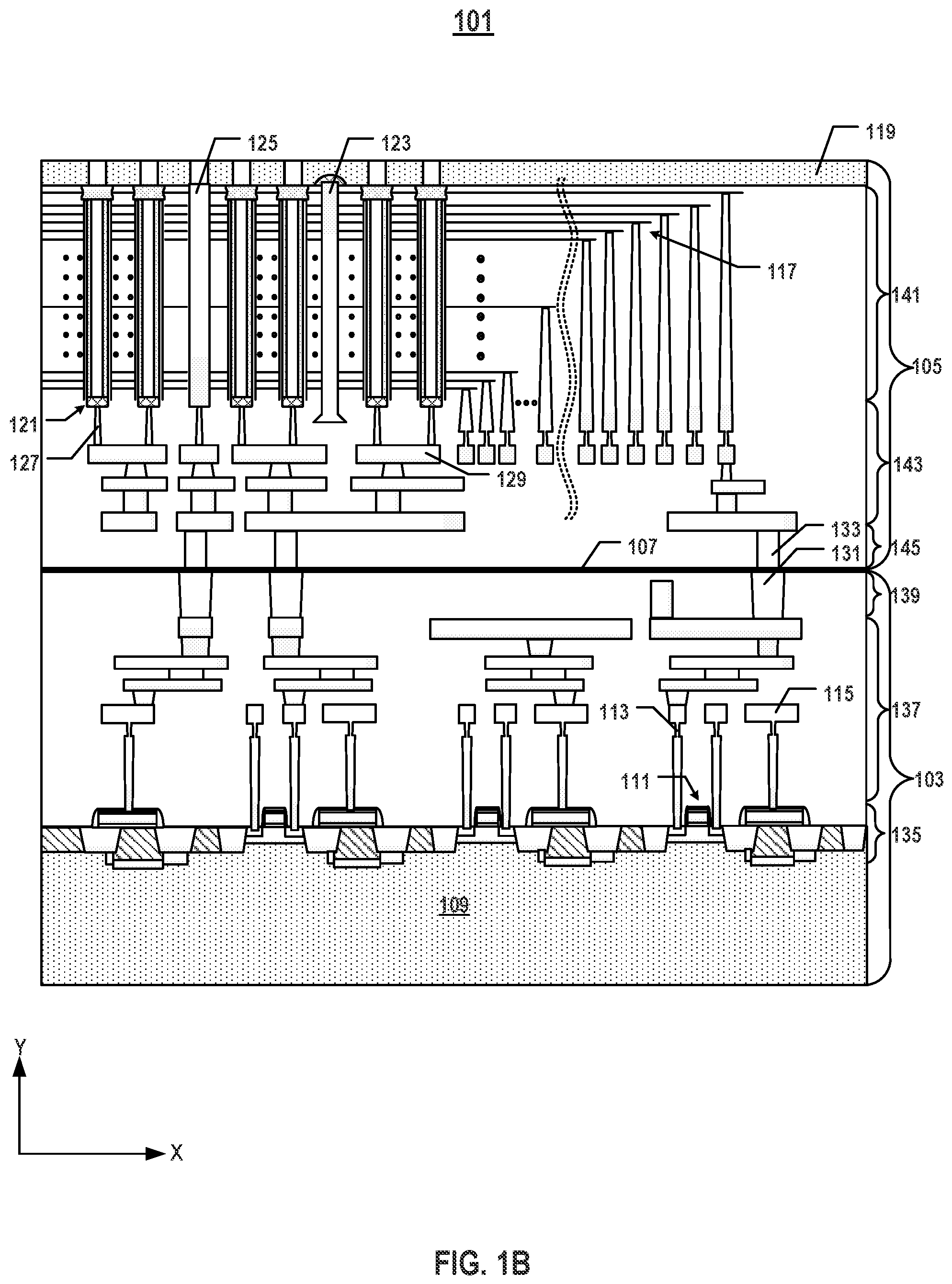 Patent US12588495 Figure 2 – Bonding alignment marks at bonding interface