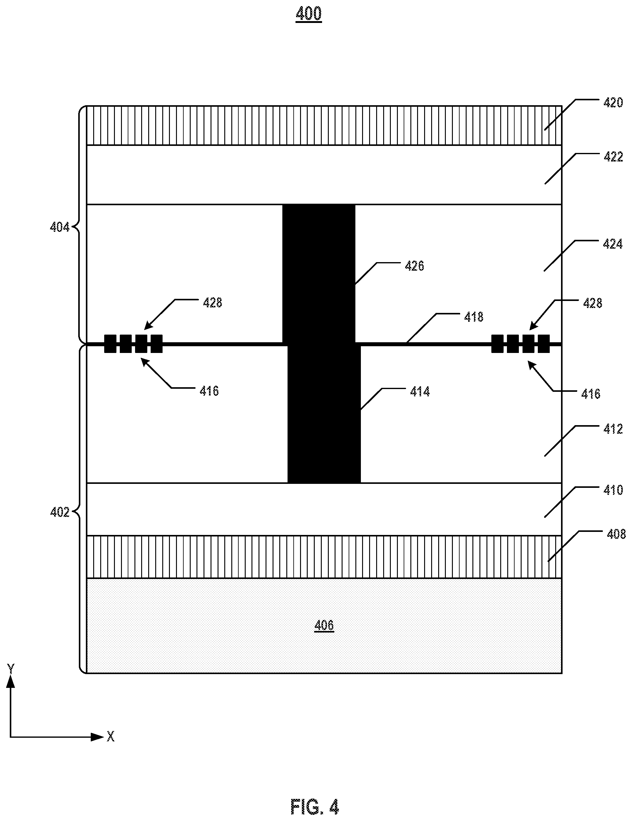 Patent US12588495 Figure 5 – Bonding alignment marks at bonding interface