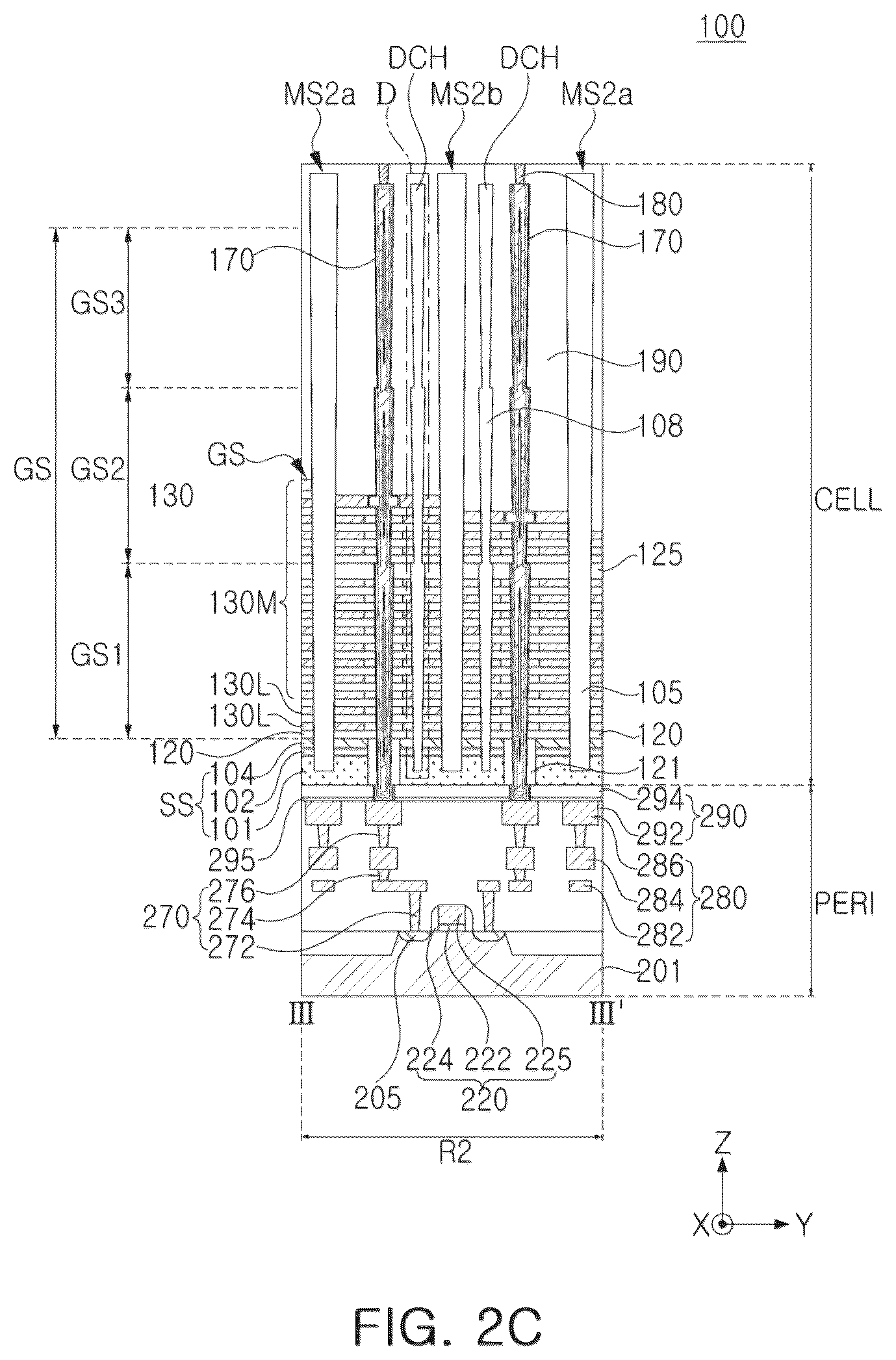 Patent US12588496 Figure 4 – Semiconductor device and data storage system including the same