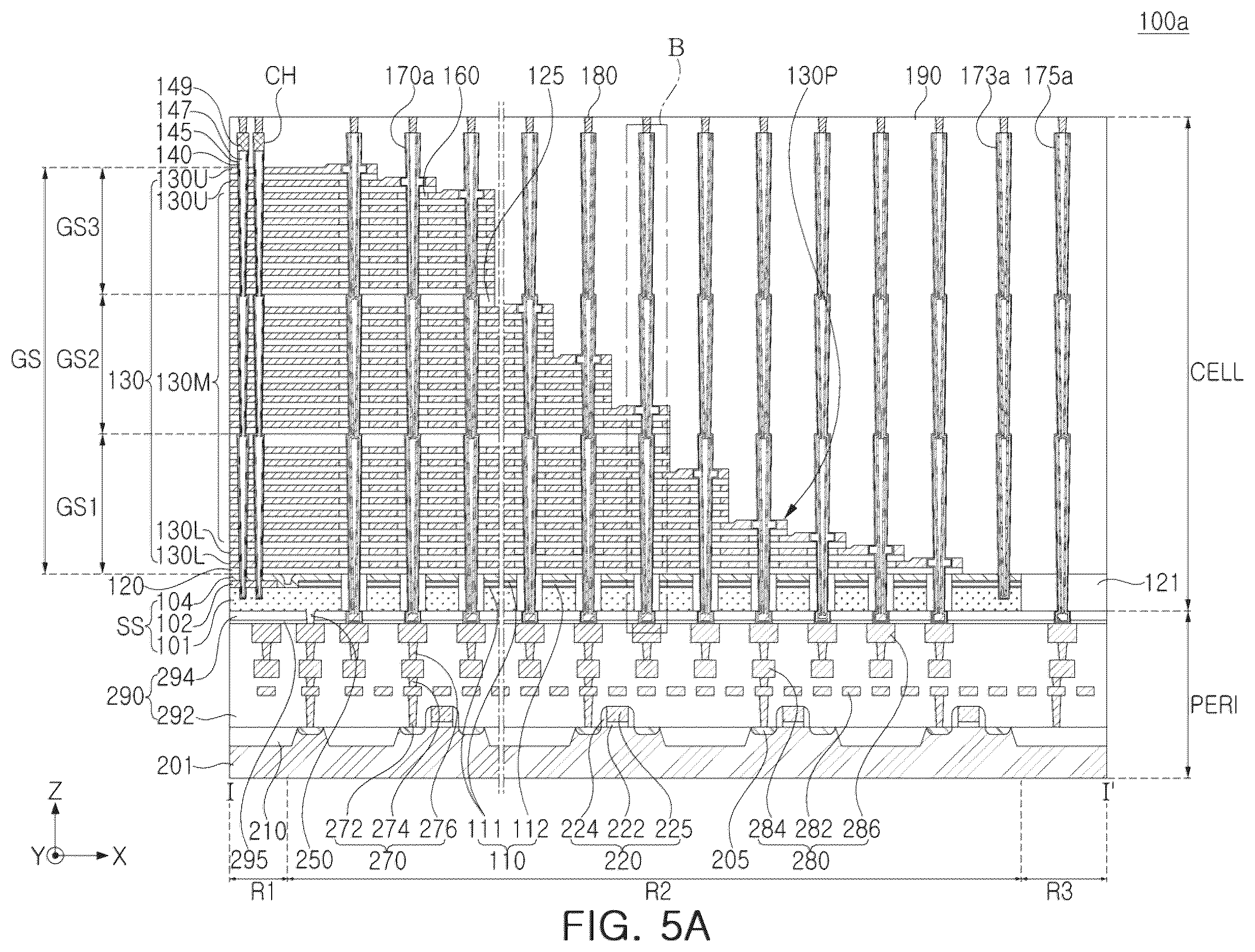 Patent US12588496 Figure 7 – Semiconductor device and data storage system including the same
