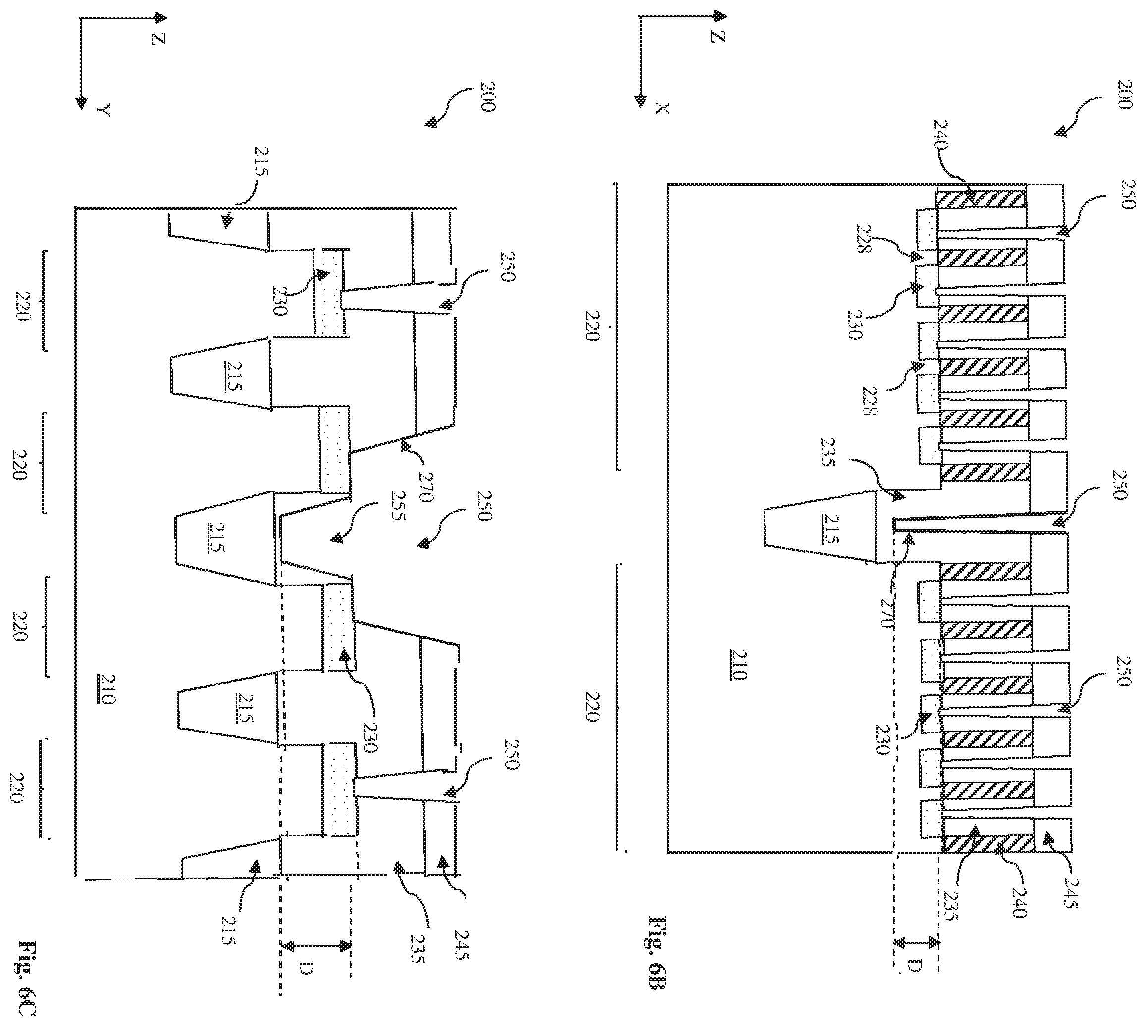 Patent US12588498 Figure 12 – FinFET structure with controlled air gaps