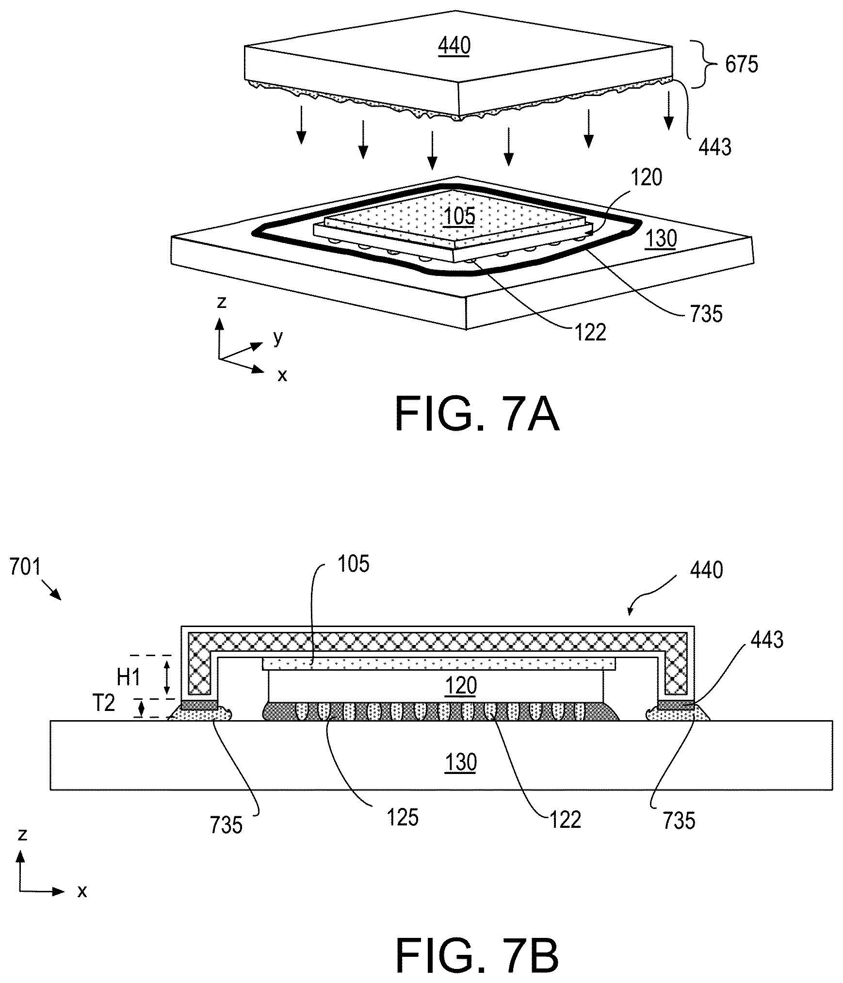 Patent US12588499 Figure 7 – Integrated circuit heat spreader including sealant interface material