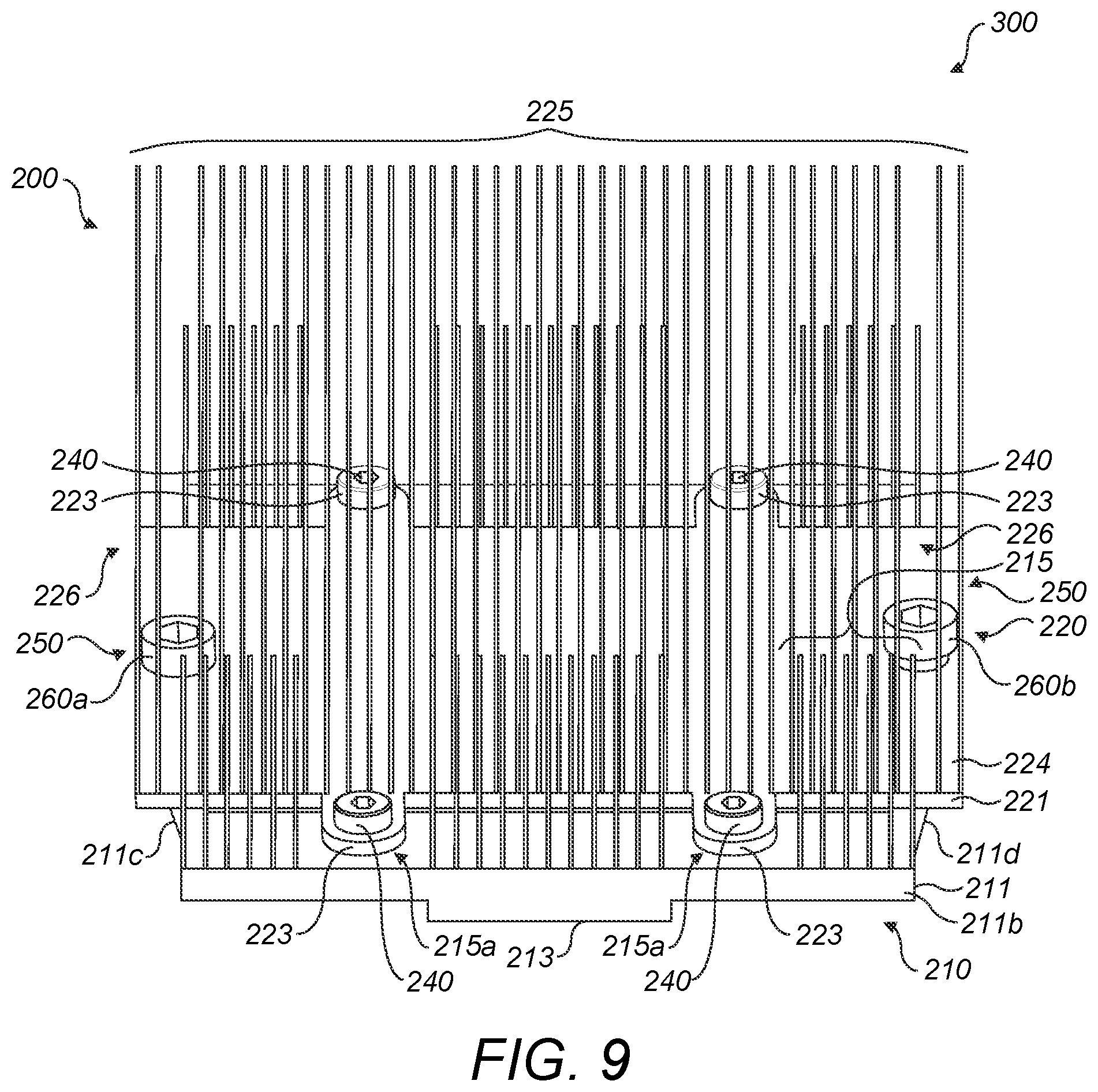 Patent US12588501 Figure 10 – Heatsink for a memory and routing module