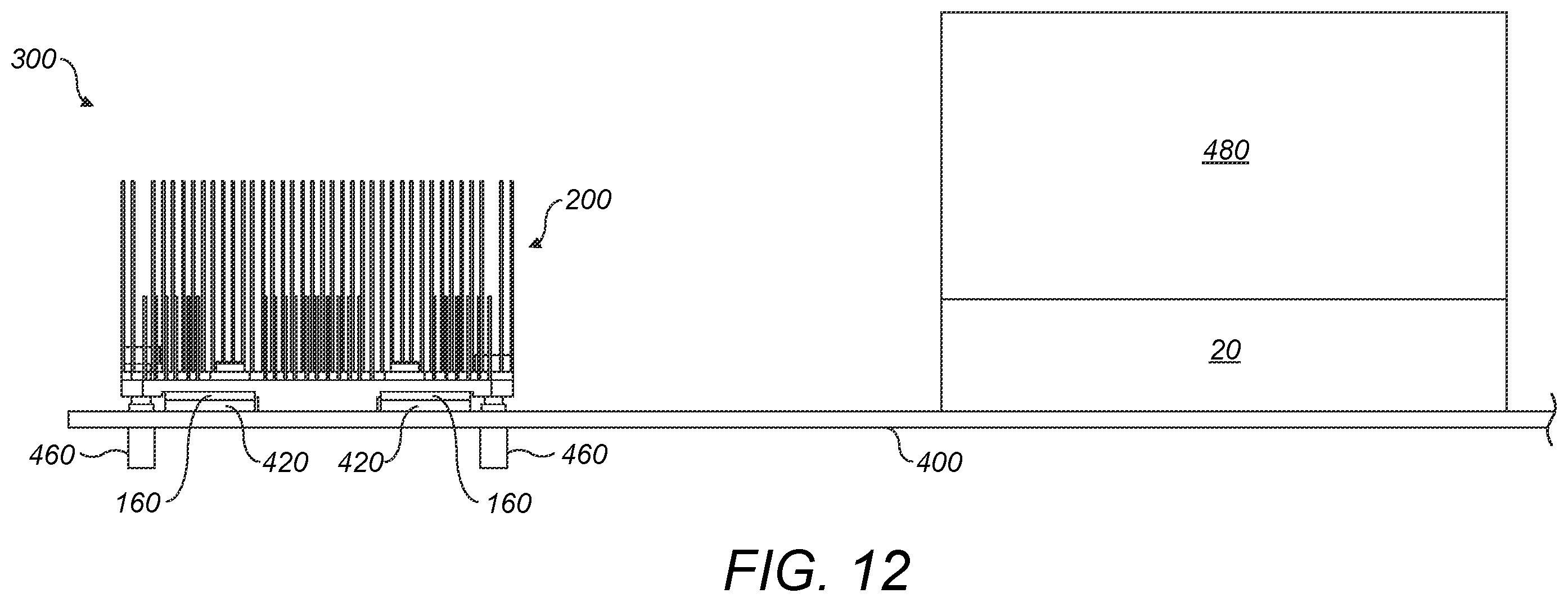 Patent US12588501 Figure 13 – Heatsink for a memory and routing module