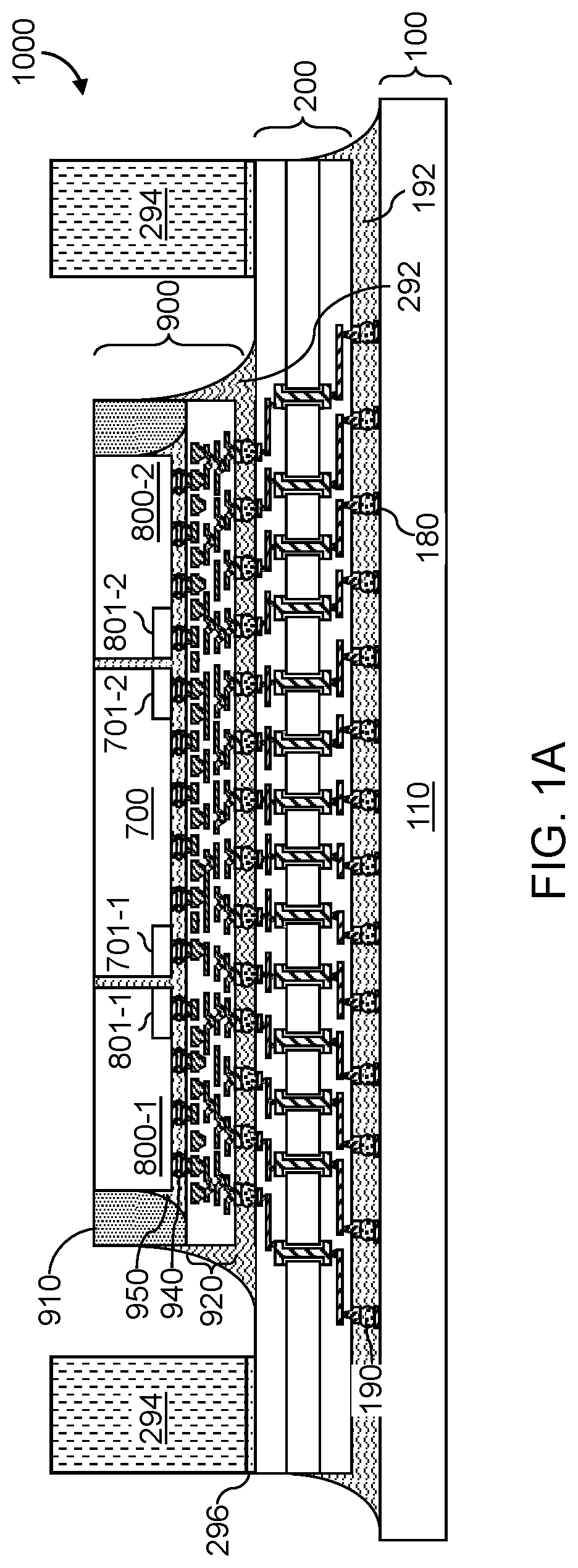 Patent US12588505 Figure 1 – Thermal and mechanical enhanced thermal module structure on heterogeneous packages and methods for forming the same