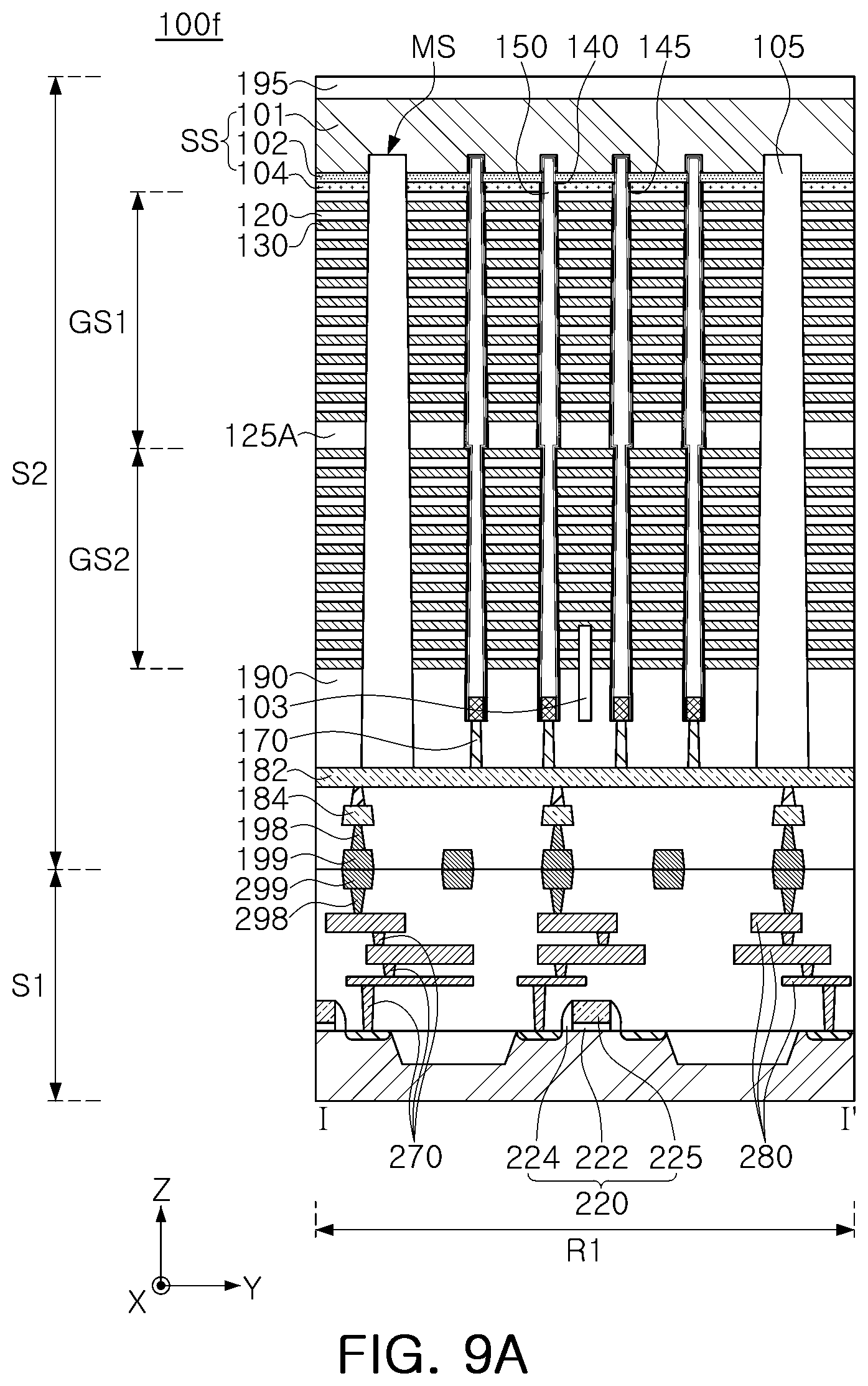 Patent US12588516 Figure 9 – Semiconductor devices and data storage systems including the same