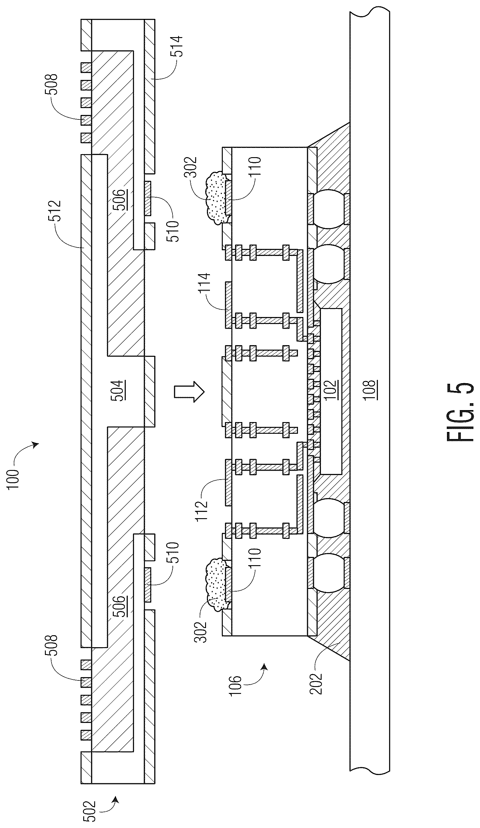 Patent US12588517 Figure 5 – Semiconductor device with self-aligned waveguide and method therefor