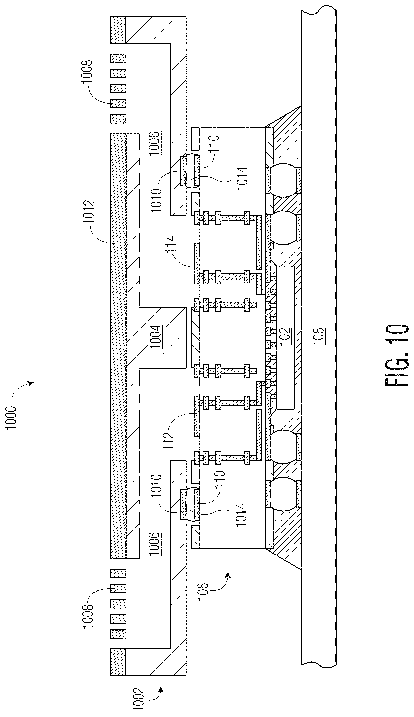 Patent US12588517 Figure 10 – Semiconductor device with self-aligned waveguide and method therefor