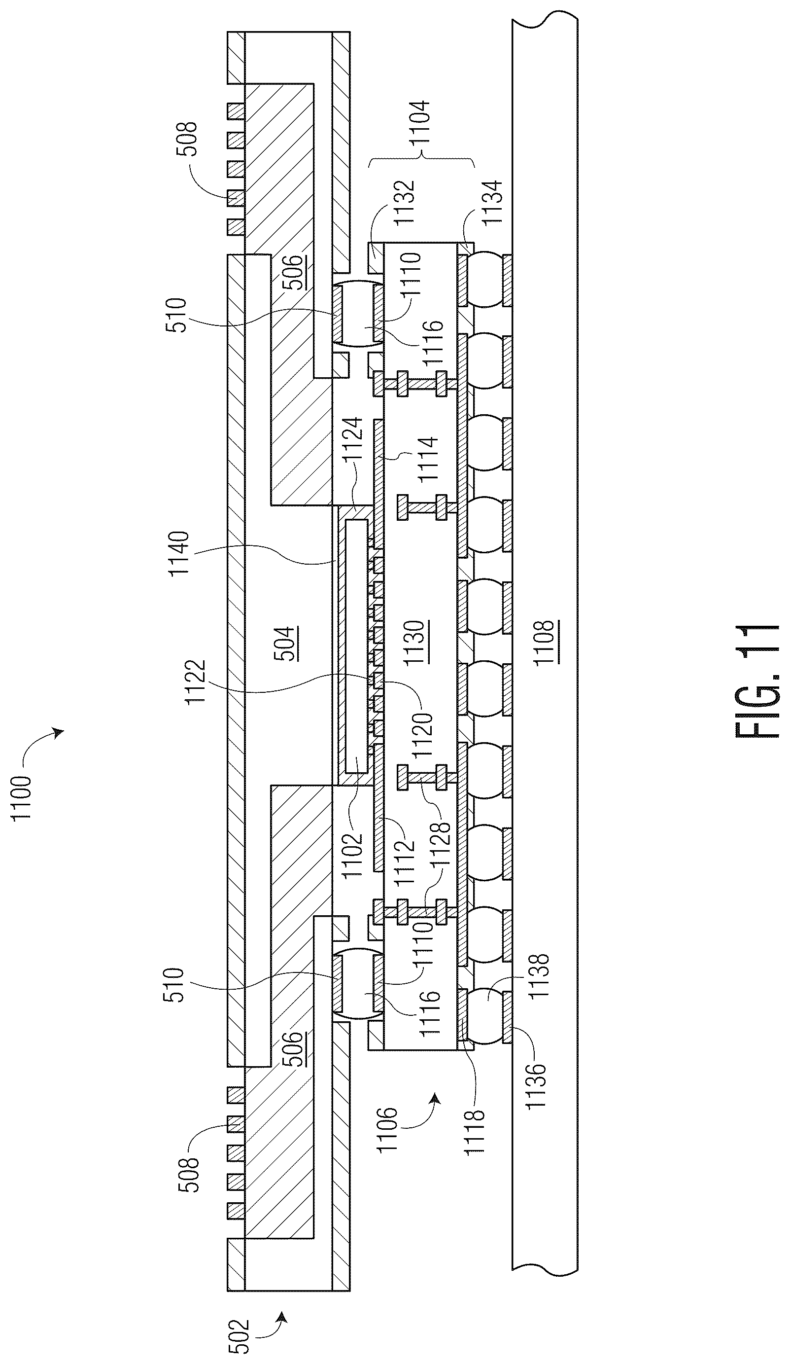 Patent US12588517 Figure 11 – Semiconductor device with self-aligned waveguide and method therefor