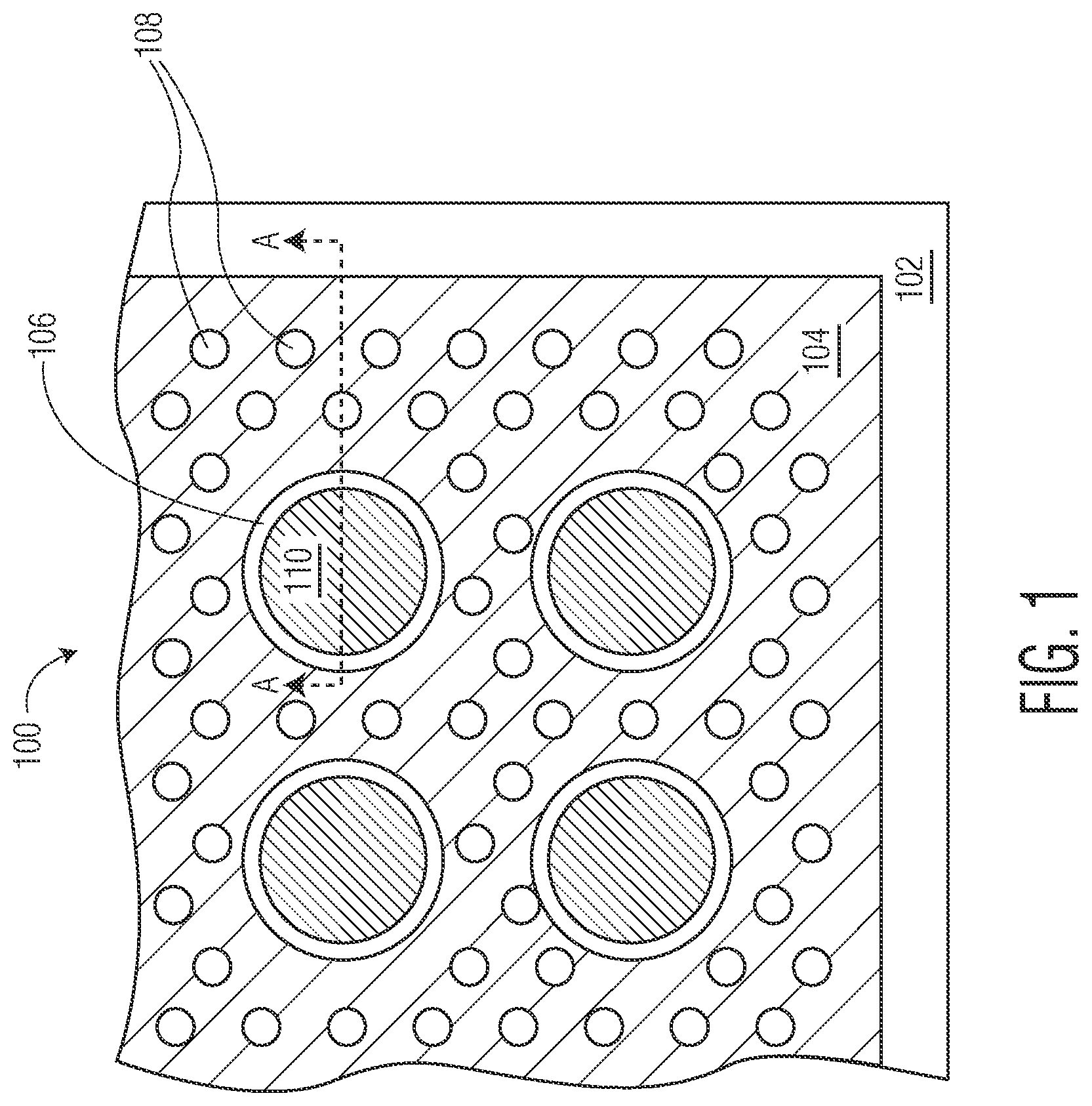 Patent US12588518 Figure 1 – Semiconductor device with reinforced dielectric and method therefor