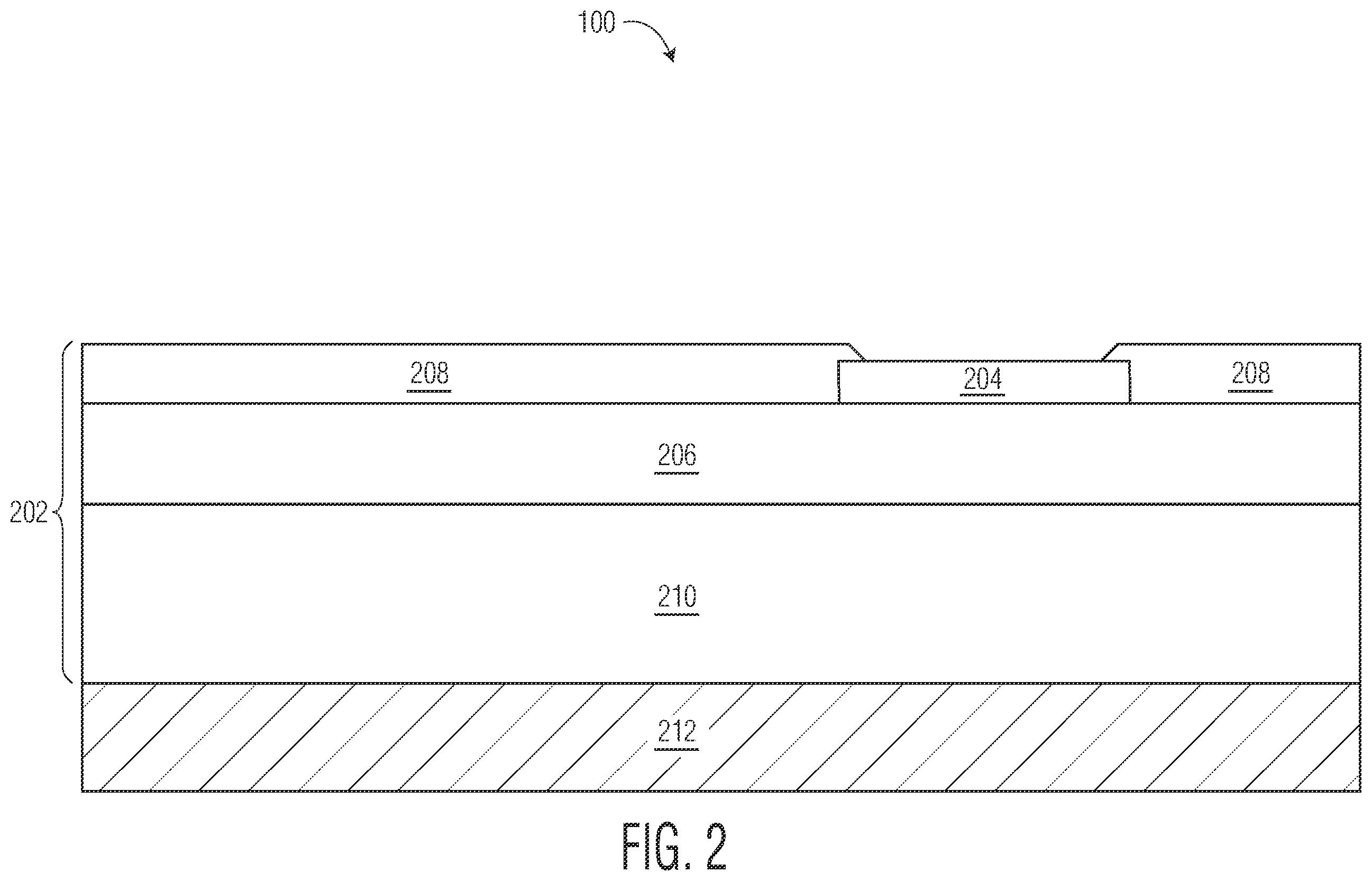 Patent US12588518 Figure 2 – Semiconductor device with reinforced dielectric and method therefor