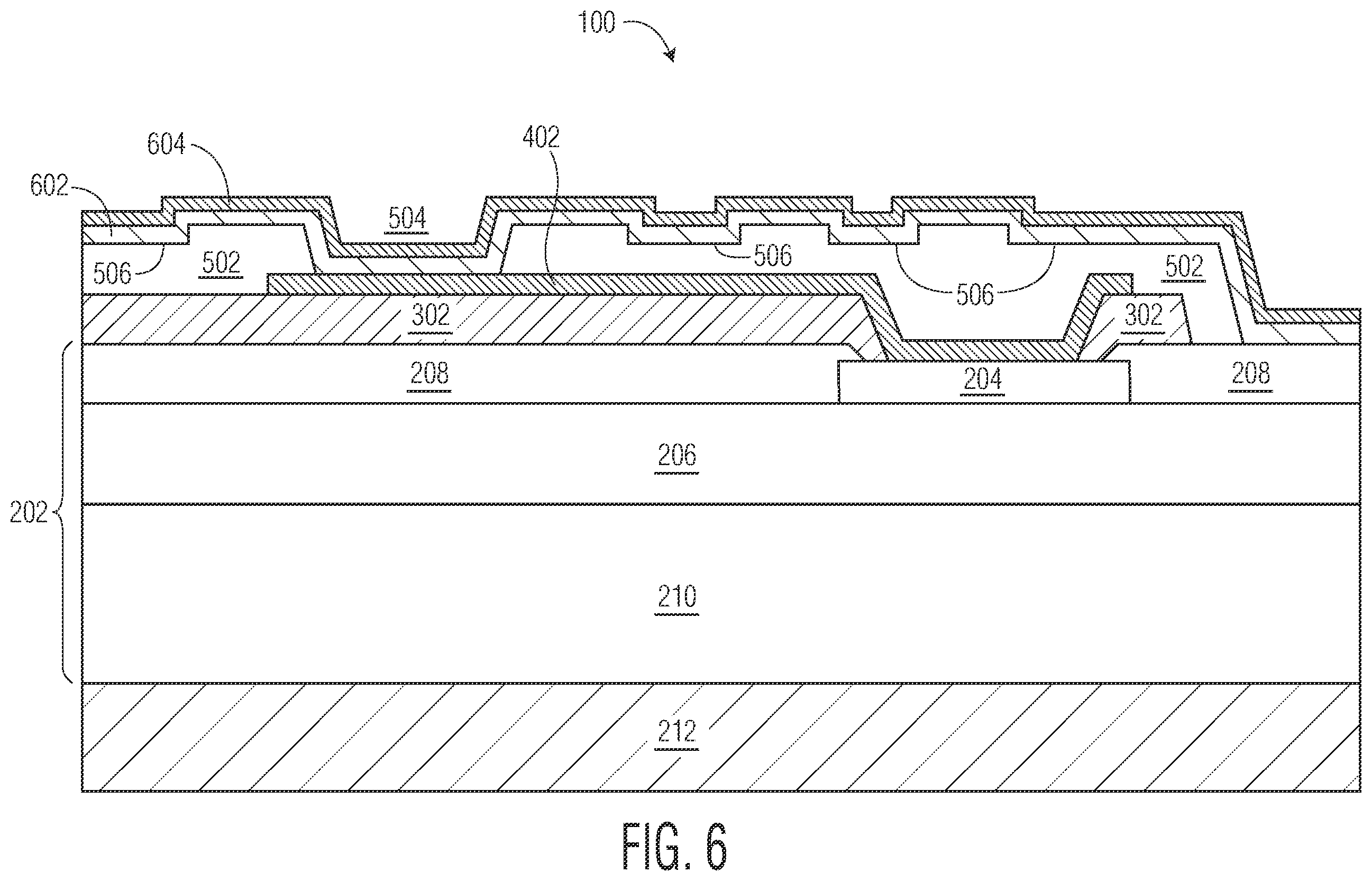 Patent US12588518 Figure 6 – Semiconductor device with reinforced dielectric and method therefor