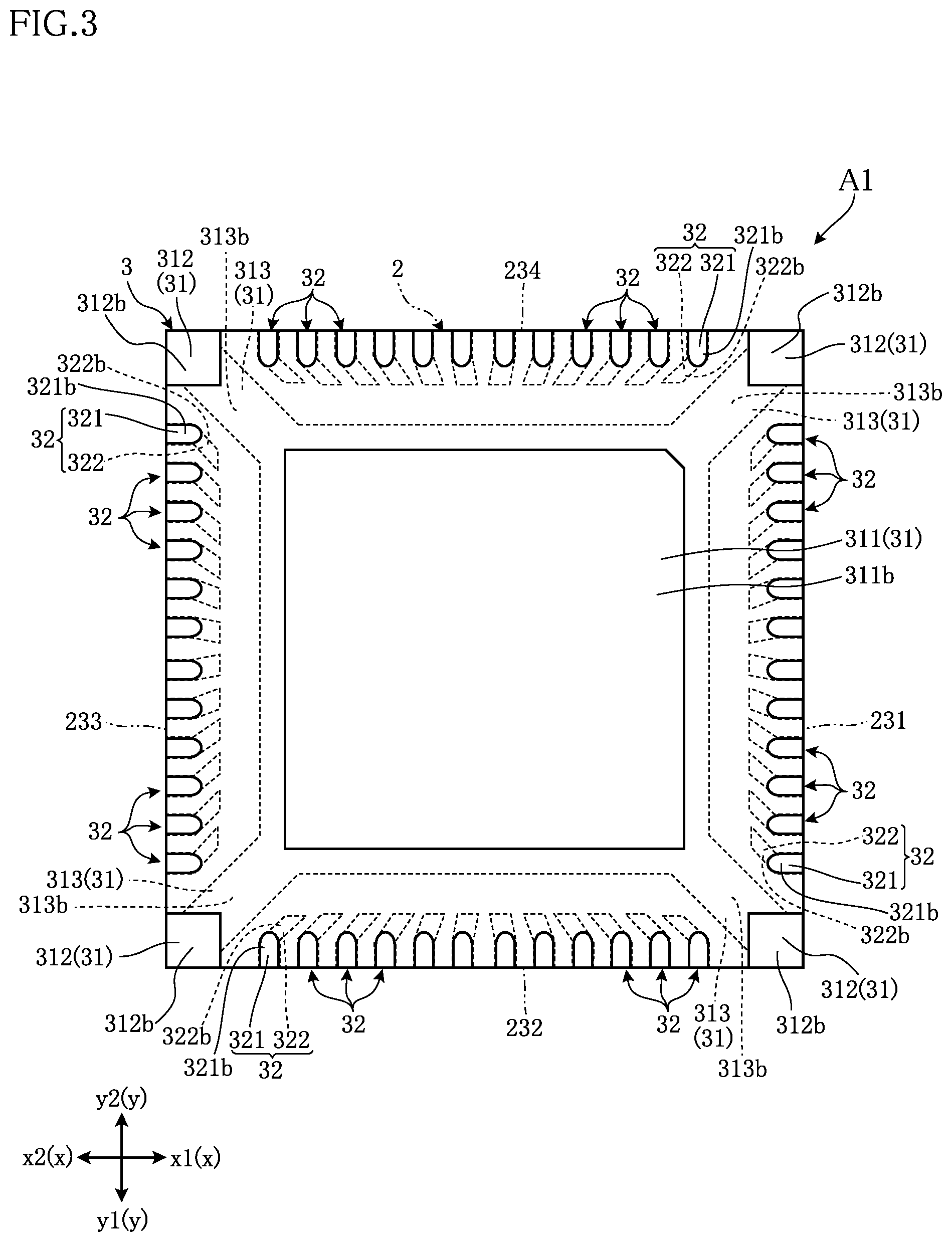 Patent US12588520 Figure 3 – Electronic device and method for manufacturing electronic device
