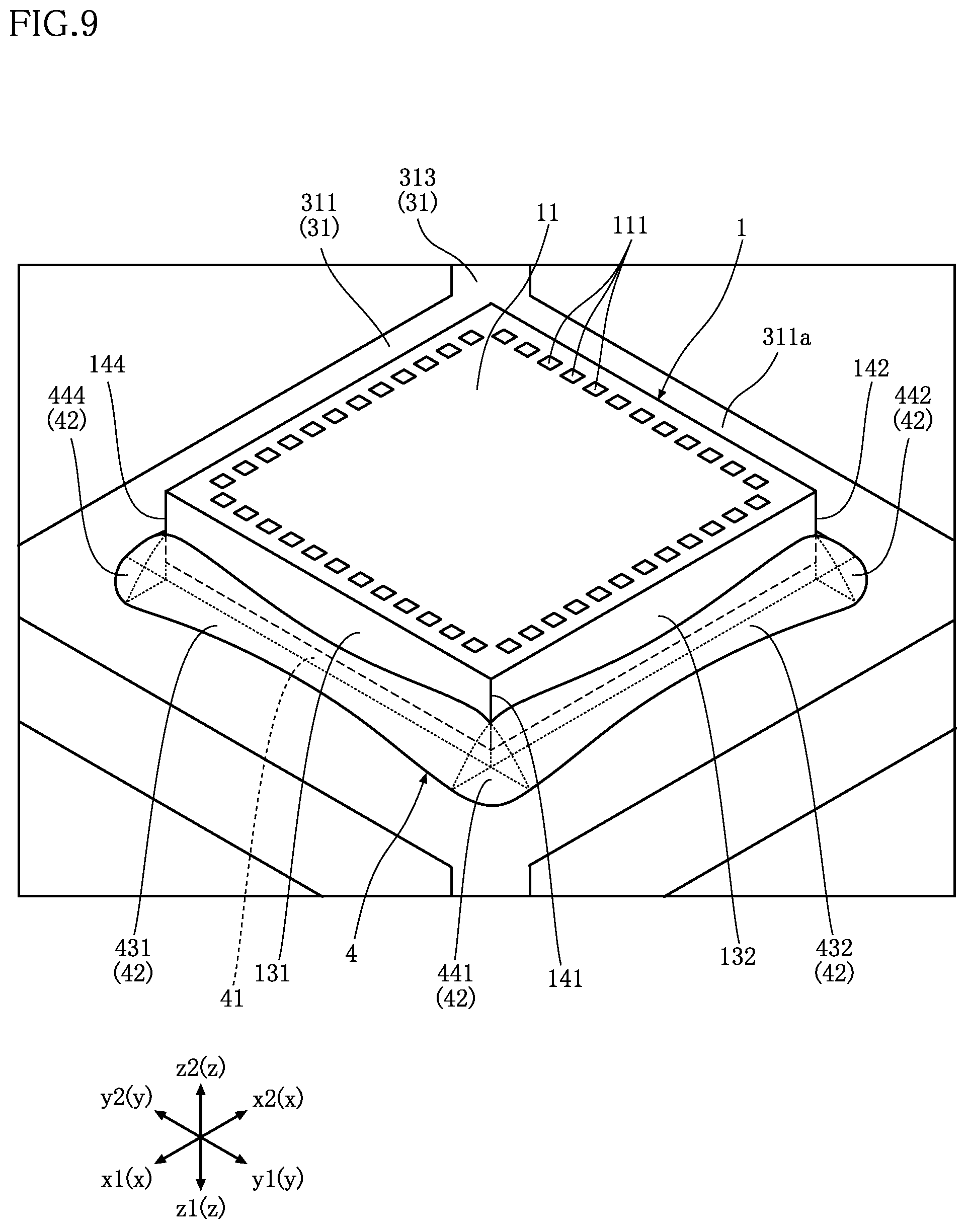 Patent US12588520 Figure 8 – Electronic device and method for manufacturing electronic device