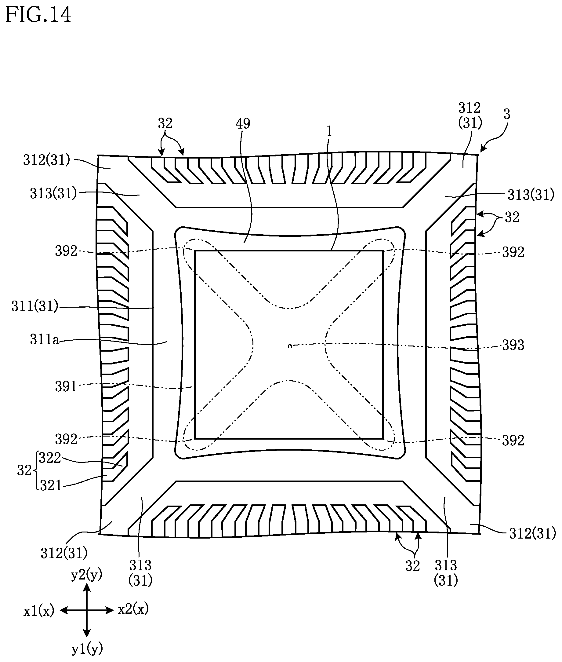 Patent US12588520 Figure 13 – Electronic device and method for manufacturing electronic device