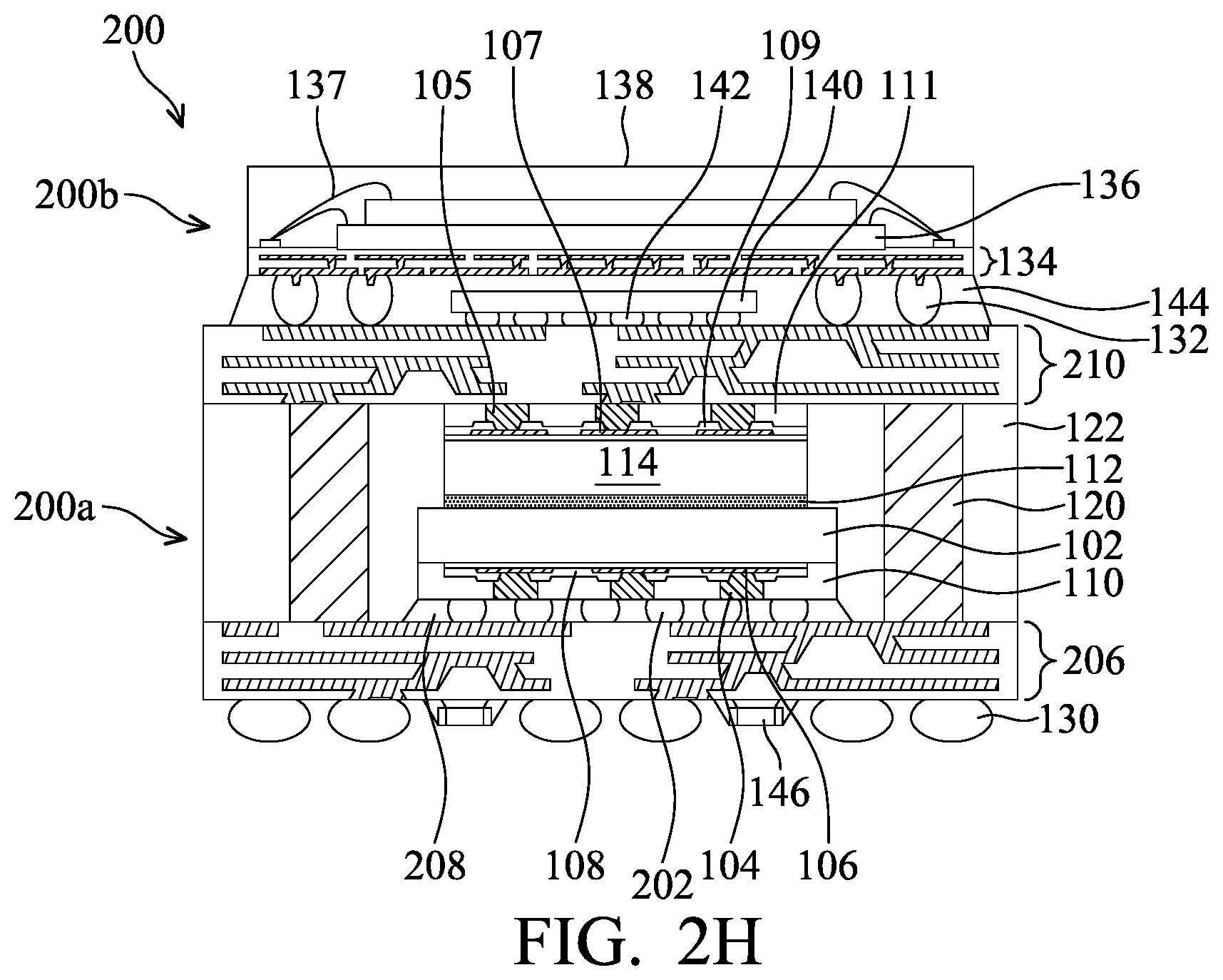 Patent US12588522 Figure 12 – Semiconductor package structure