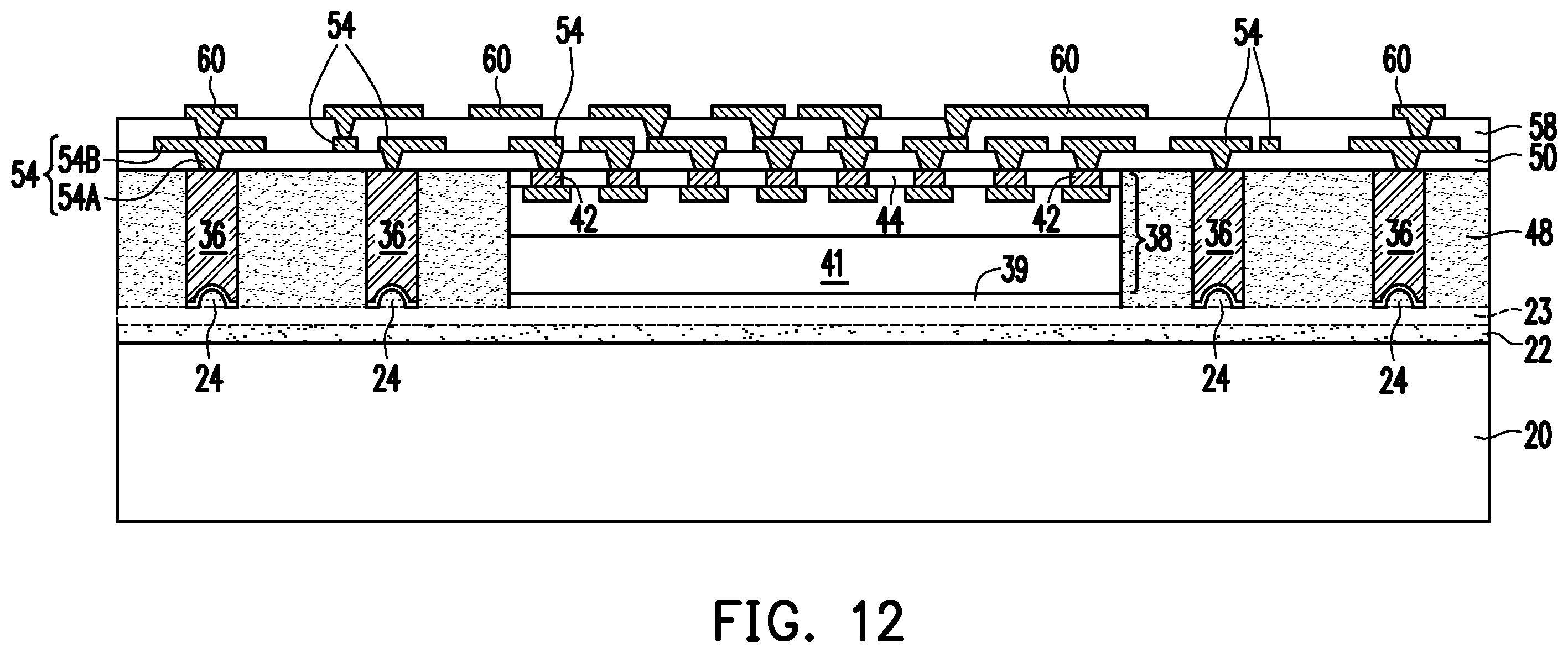 Patent US12588523 Figure 16 – InFO-POP structures with TIVs having cavities
