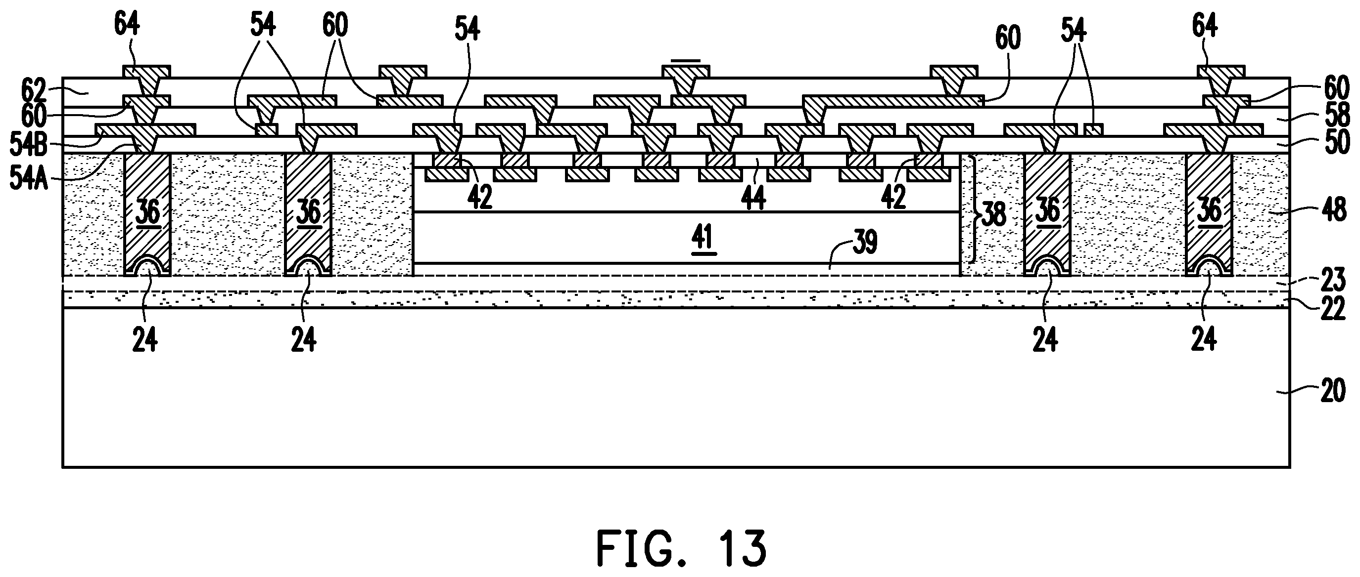 Patent US12588523 Figure 17 – InFO-POP structures with TIVs having cavities