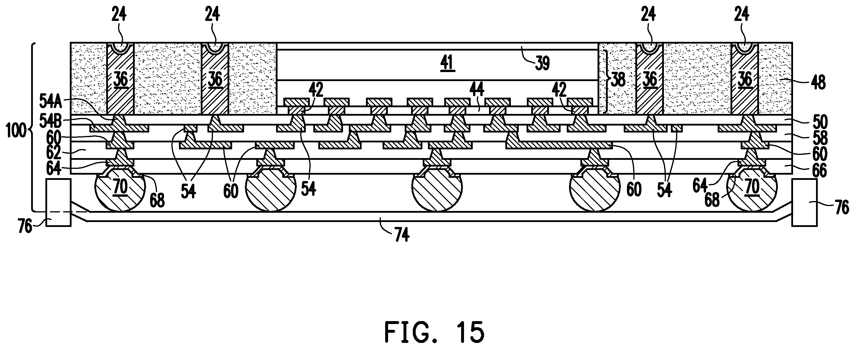 Patent US12588523 Figure 19 – InFO-POP structures with TIVs having cavities
