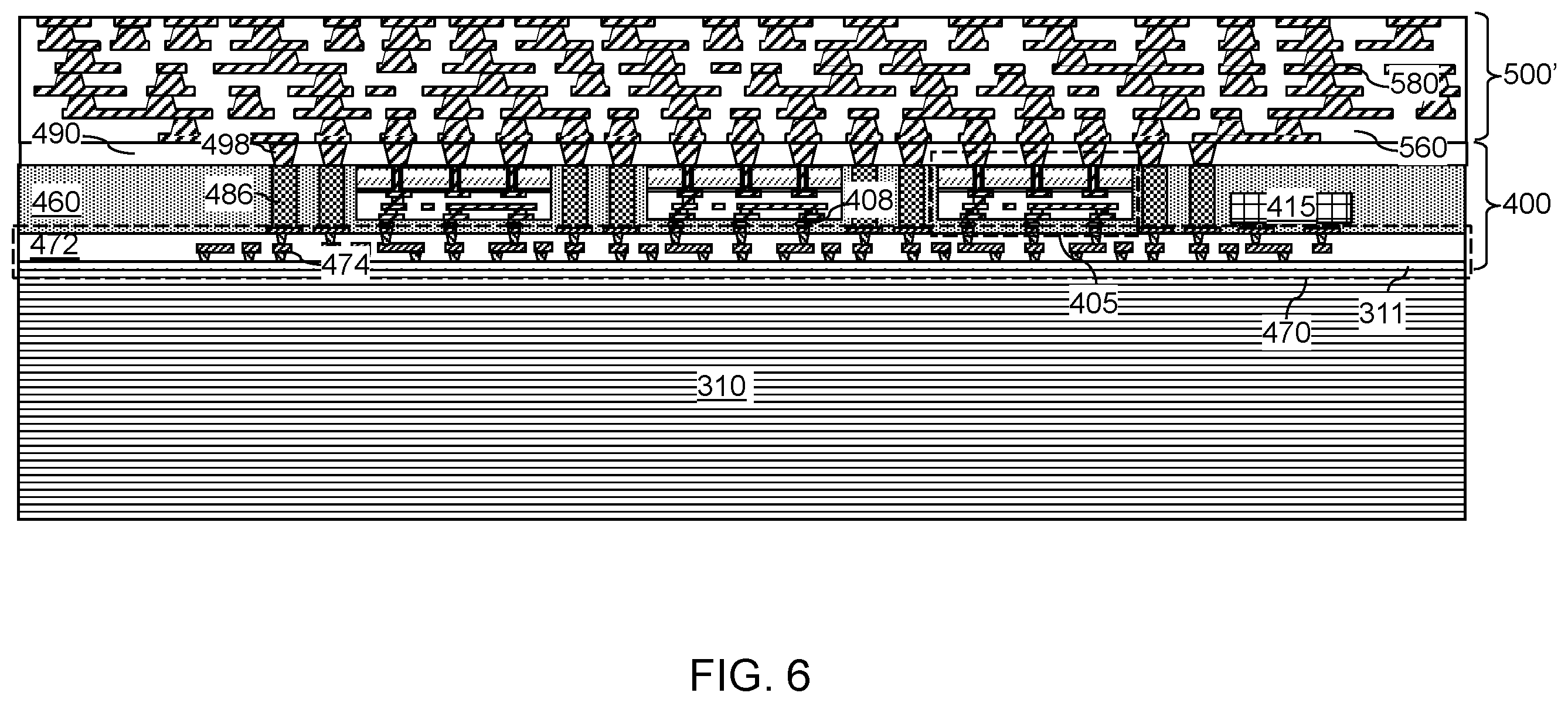 Patent US12588525 Figure 6 – Packaging substrate including an underfill injection opening and methods of forming the same