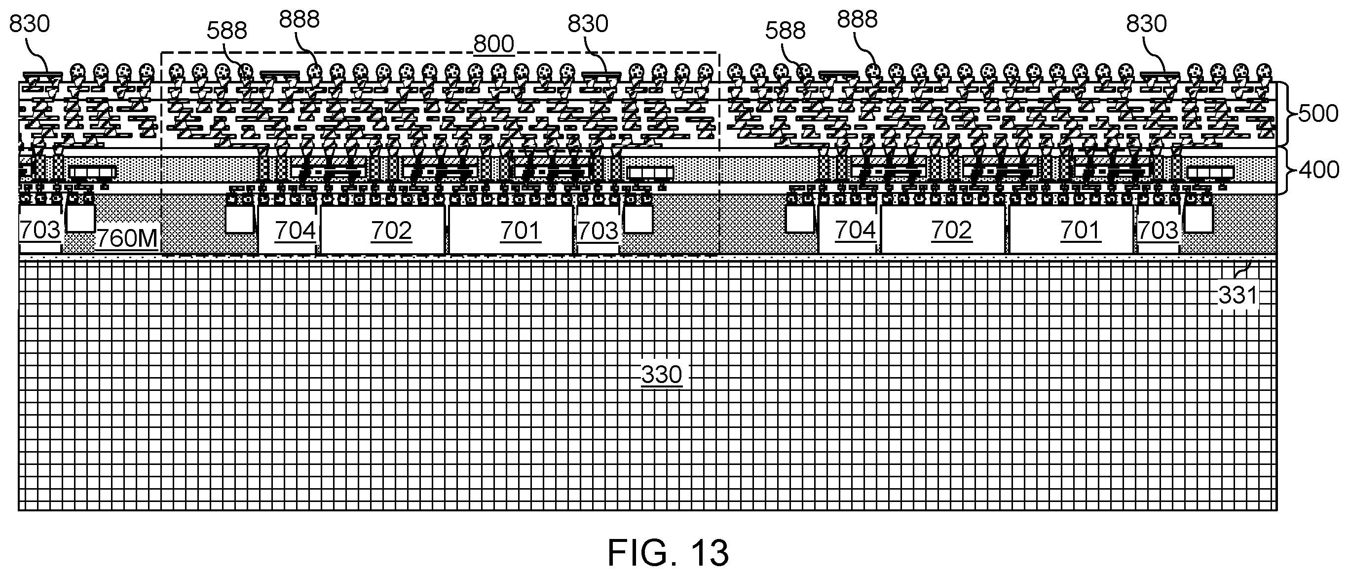 Patent US12588525 Figure 13 – Packaging substrate including an underfill injection opening and methods of forming the same