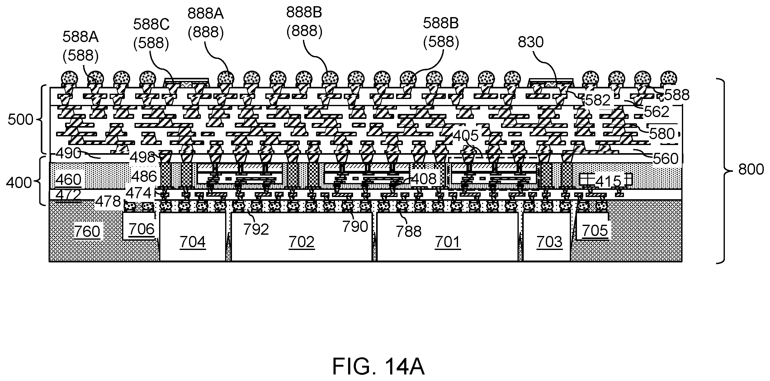 Patent US12588525 Figure 14 – Packaging substrate including an underfill injection opening and methods of forming the same