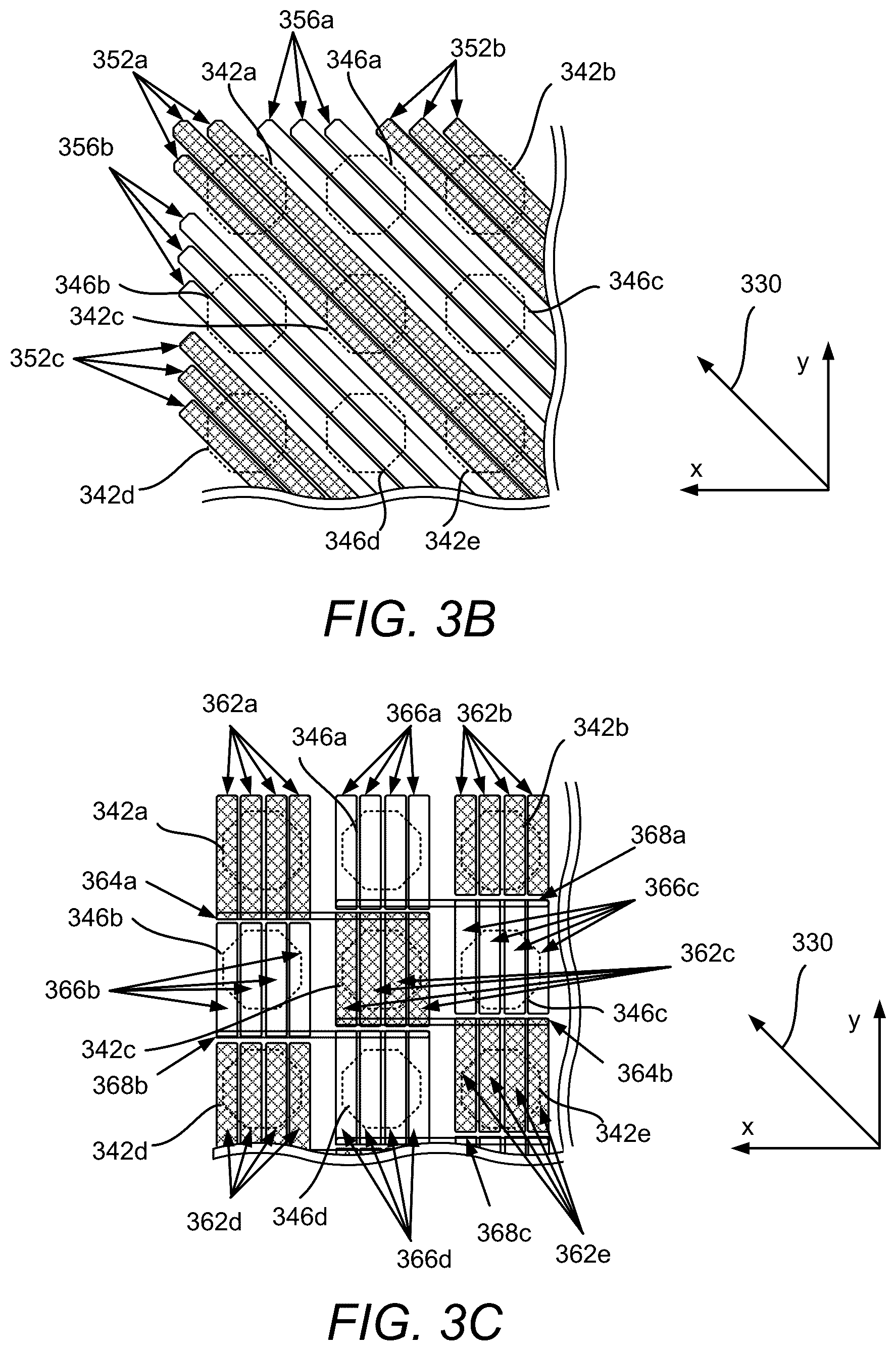 Patent US12588528 Figure 4 – Package bumps of a package substrate having diagonal package bumps