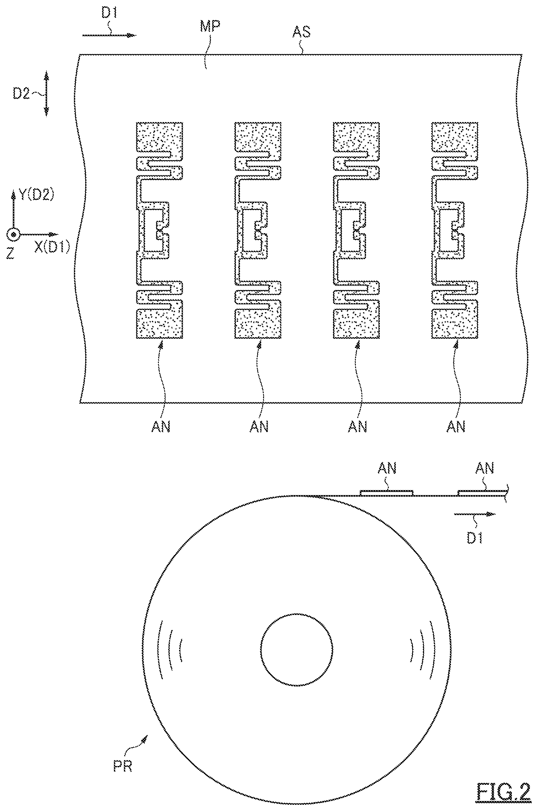 Patent US12588532 Figure 2 – IC chip mounting device, and IC chip mounting method