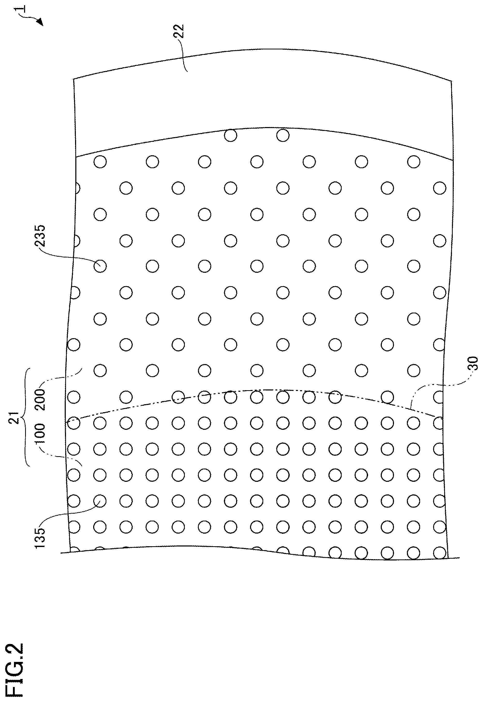 Patent US12588534 Figure 2 – Density distribution of conductive bumps on wafer