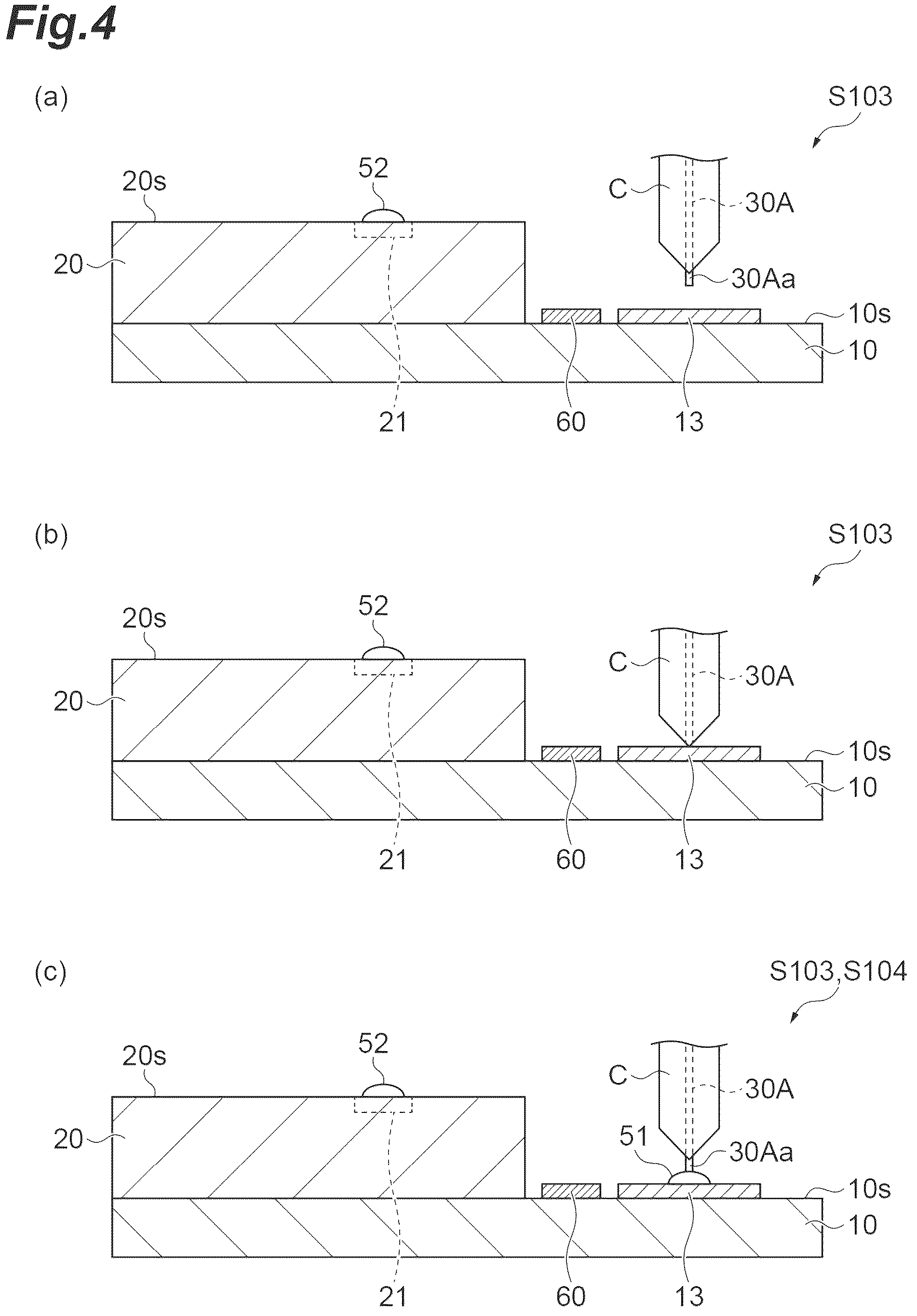 Patent US12588537 Figure 4 – Semiconductor device comprising lead frame and bonding wire and manufacturing method for the semiconductor device