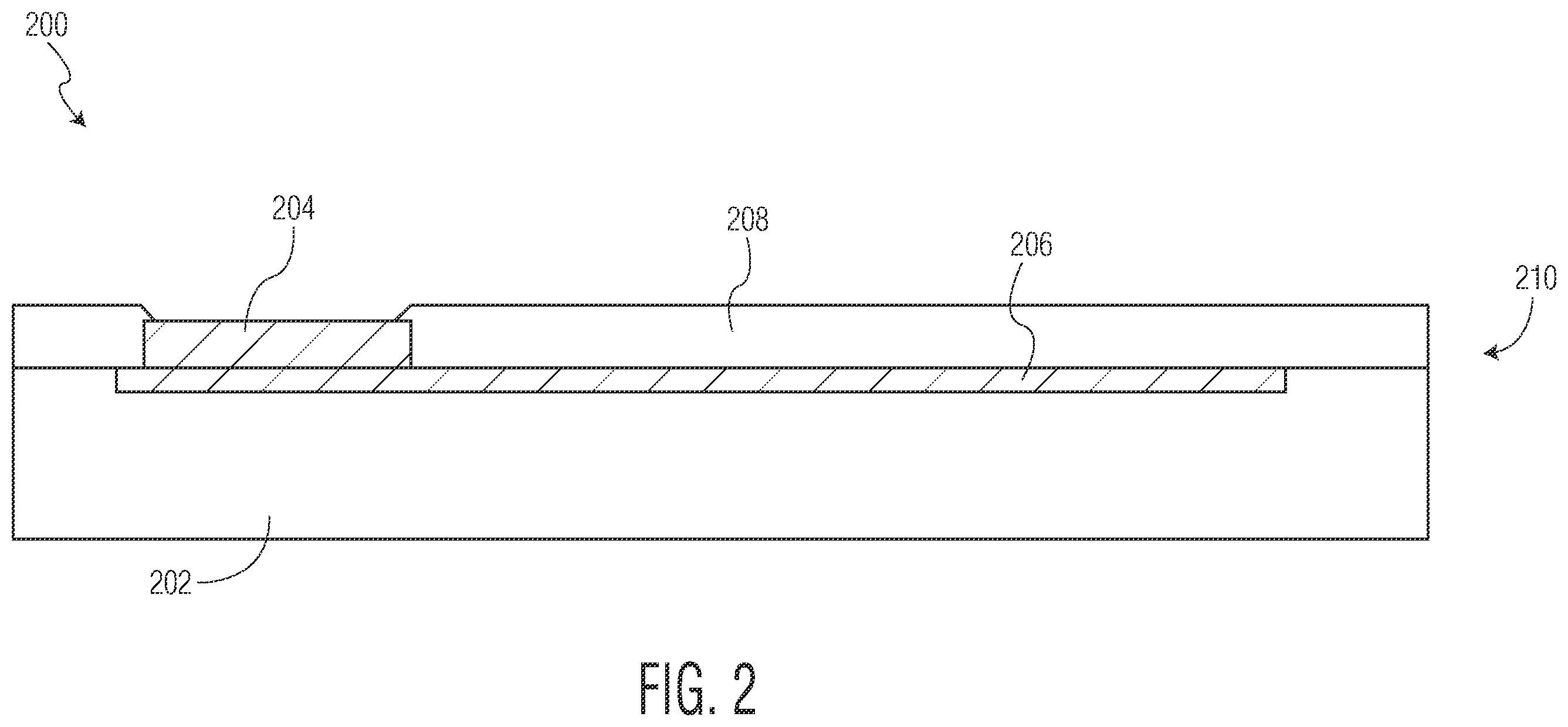 Patent US12588538 Figure 2 – Semiconductor device having wired under bump structure and method therefor