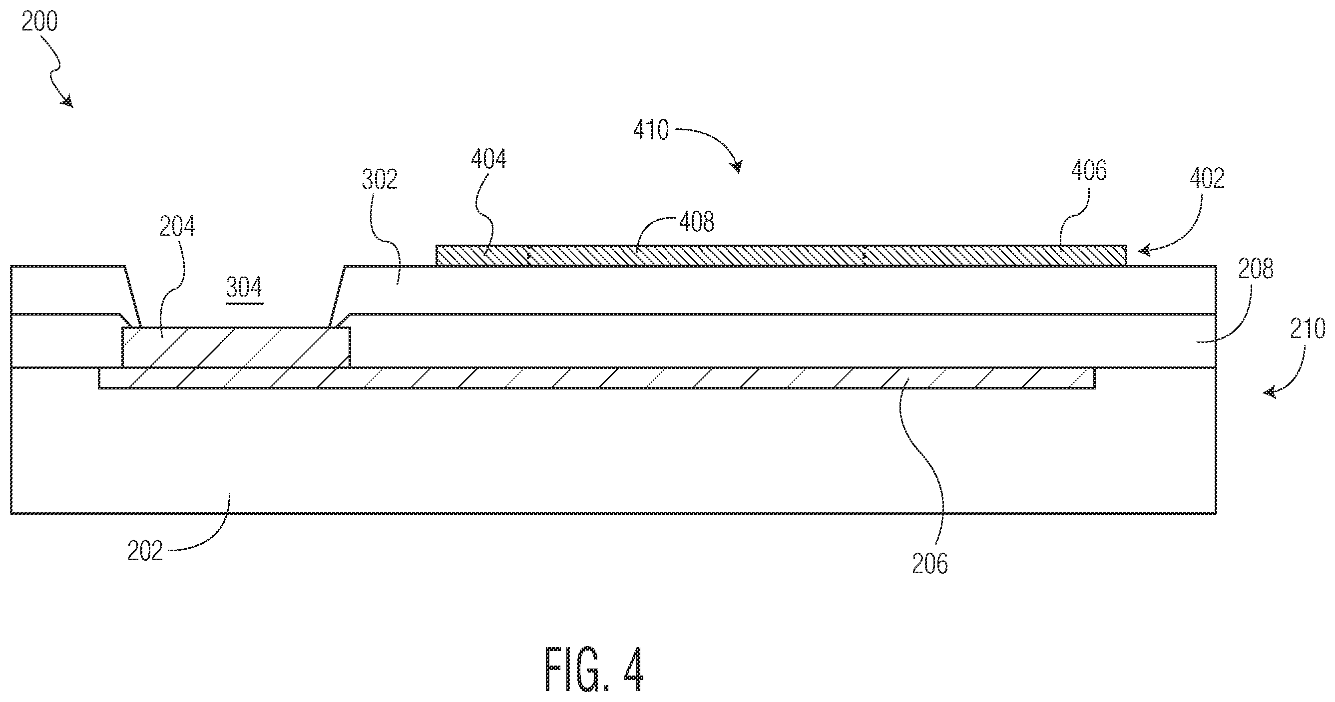Patent US12588538 Figure 4 – Semiconductor device having wired under bump structure and method therefor