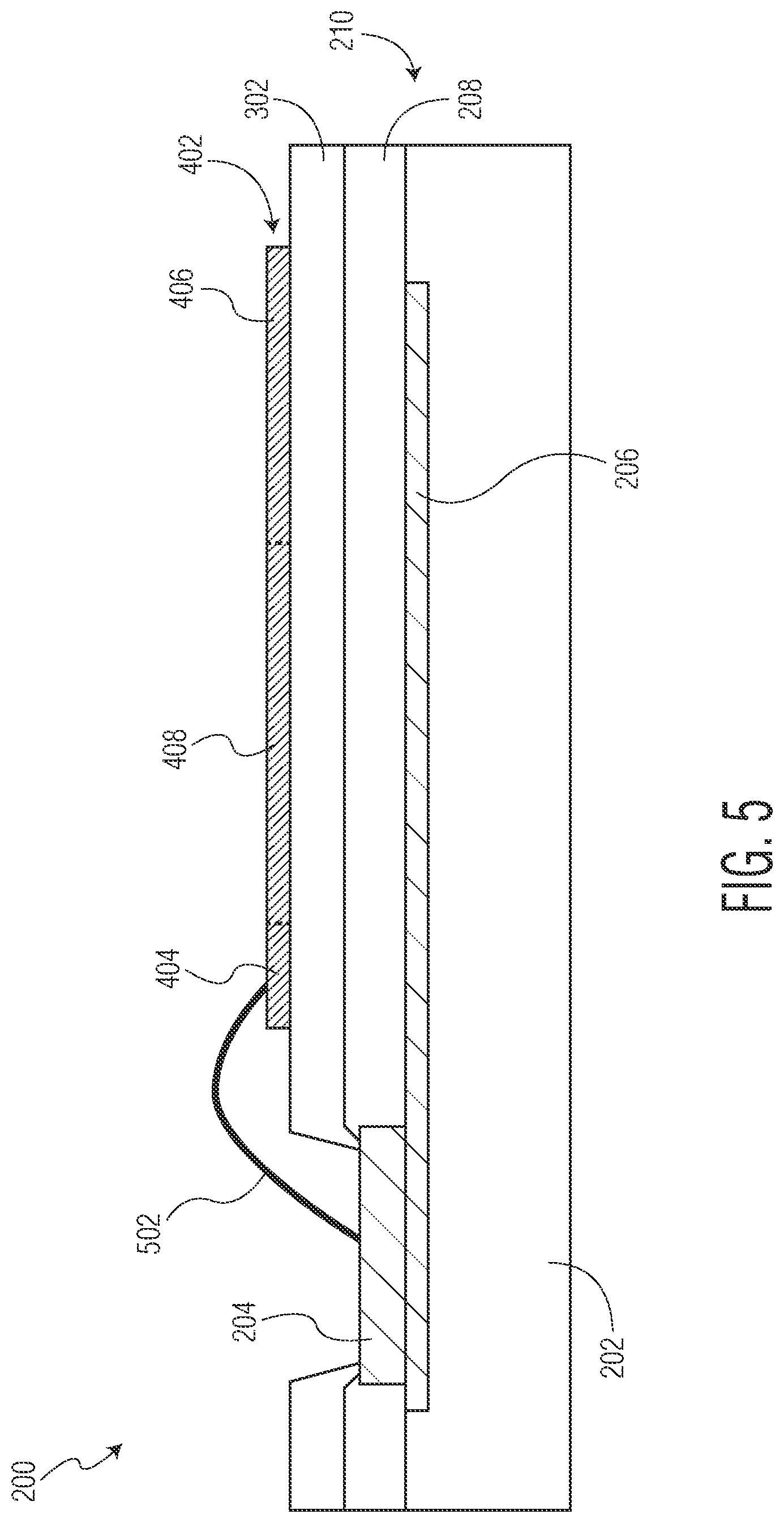 Patent US12588538 Figure 5 – Semiconductor device having wired under bump structure and method therefor