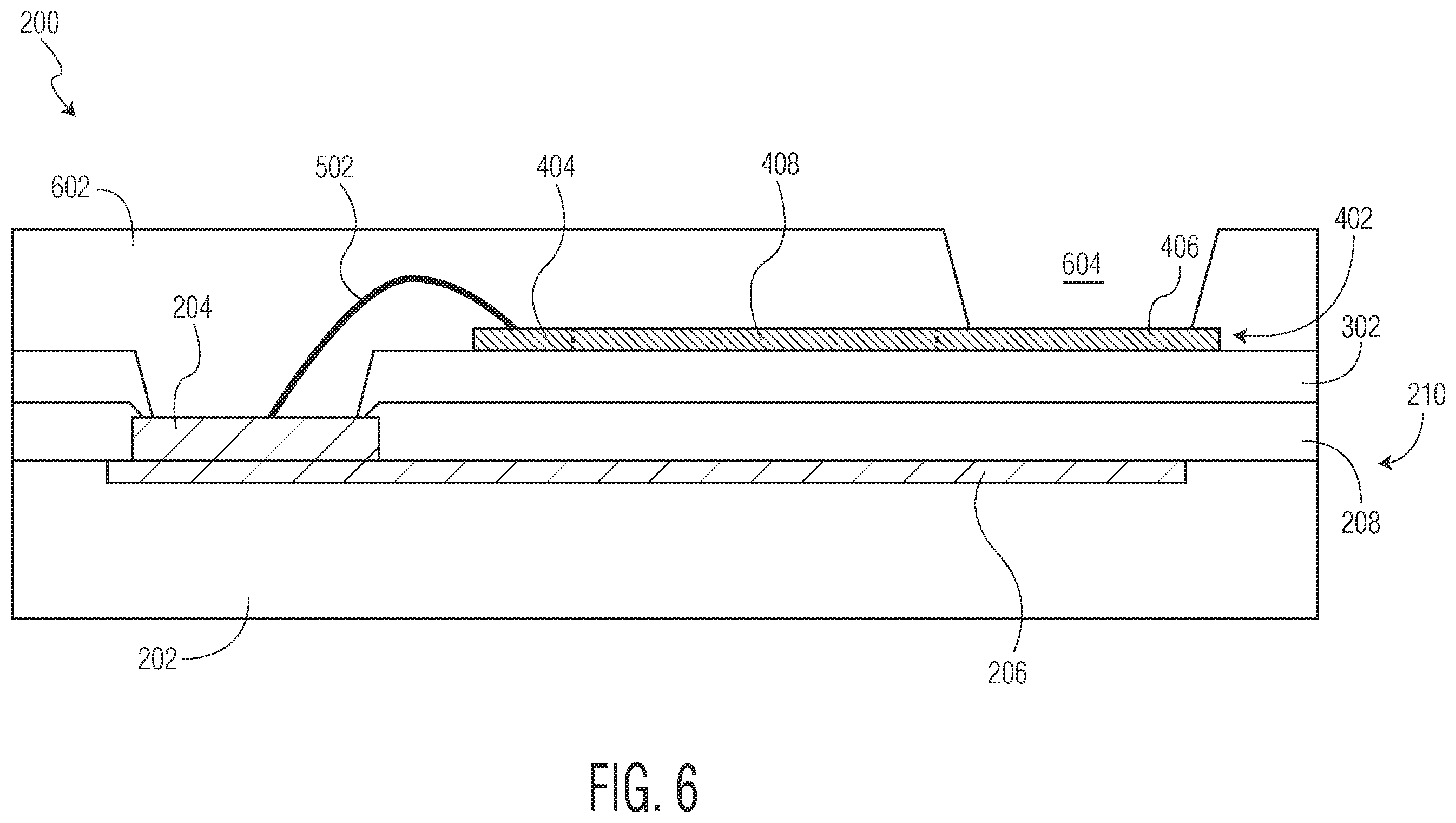 Patent US12588538 Figure 6 – Semiconductor device having wired under bump structure and method therefor