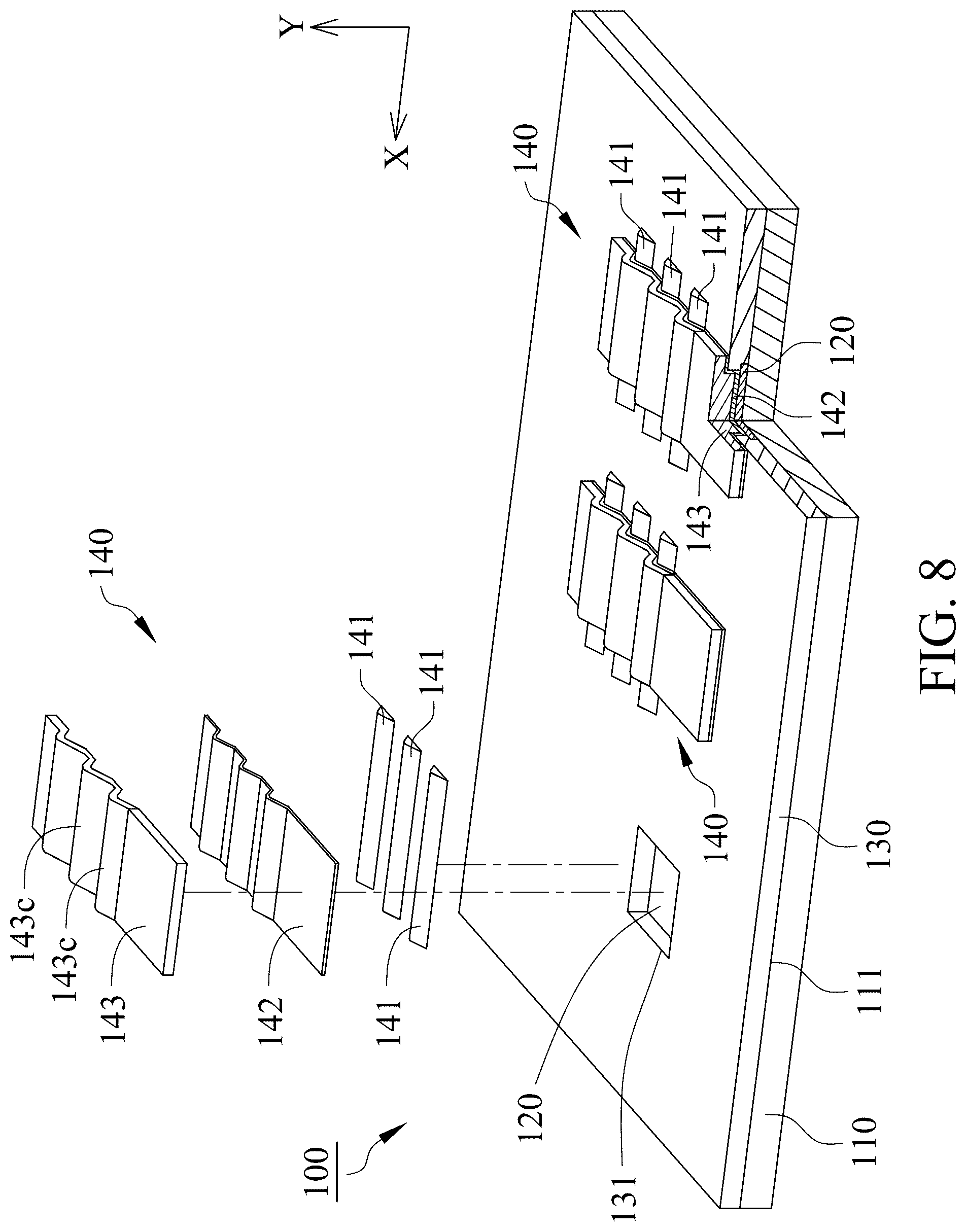 Patent US12588541 Figure 7 – Flip chip bonding method and chip used therein