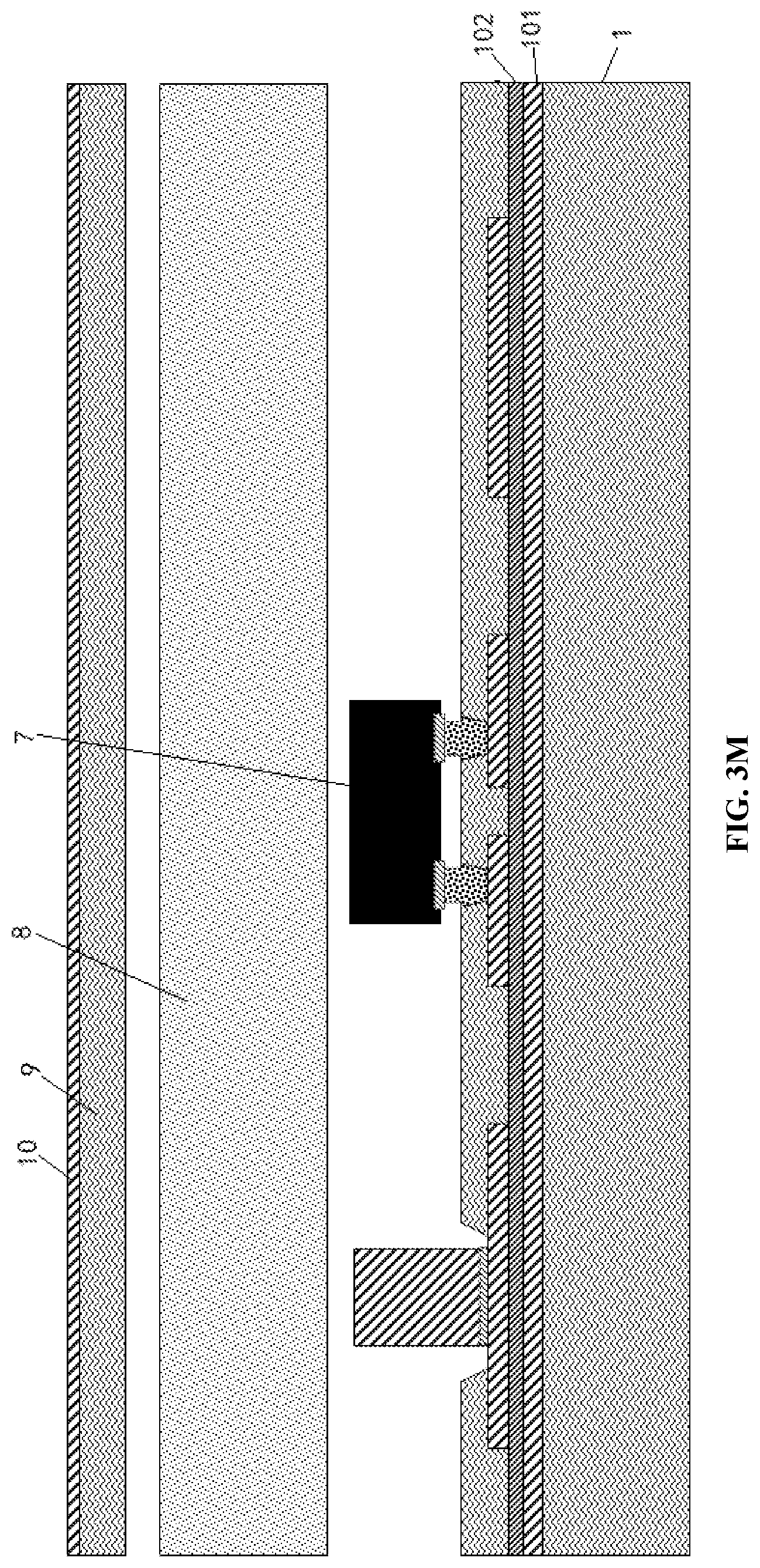 Patent US12588543 Figure 9 – Embedded flip chip package substrate and manufacturing method thereof