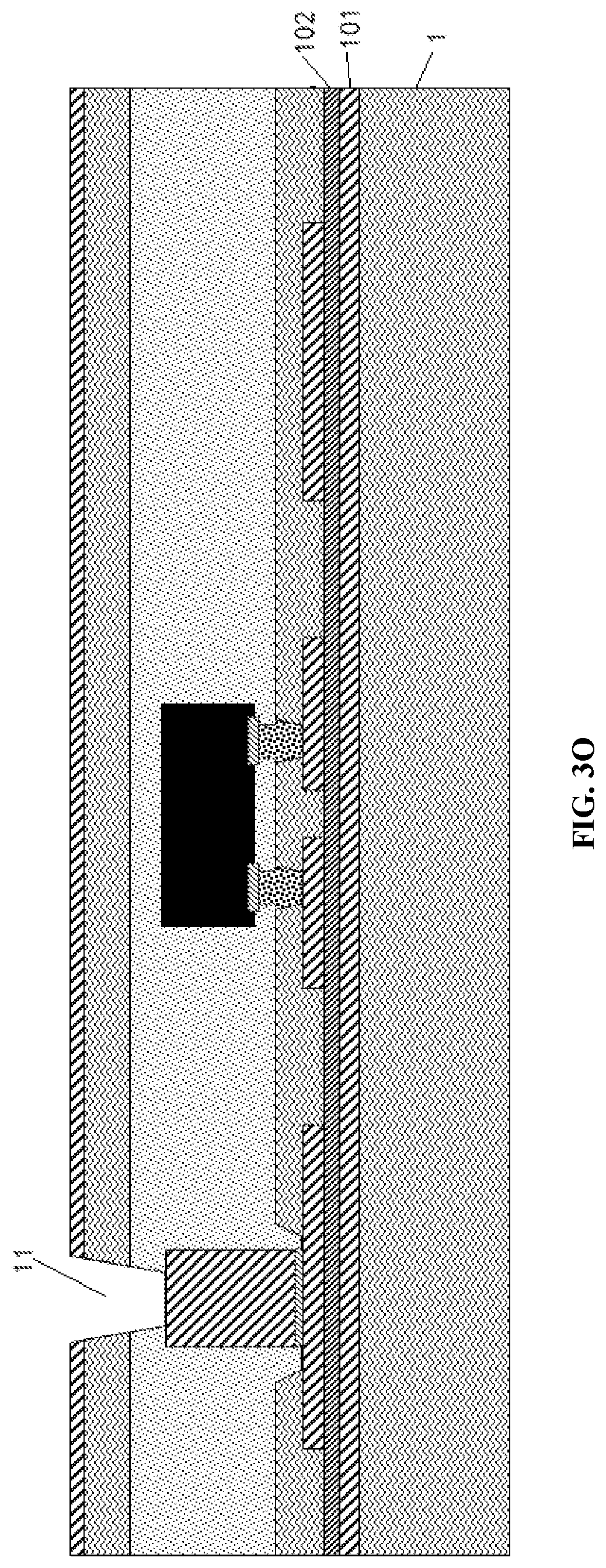 Patent US12588543 Figure 11 – Embedded flip chip package substrate and manufacturing method thereof