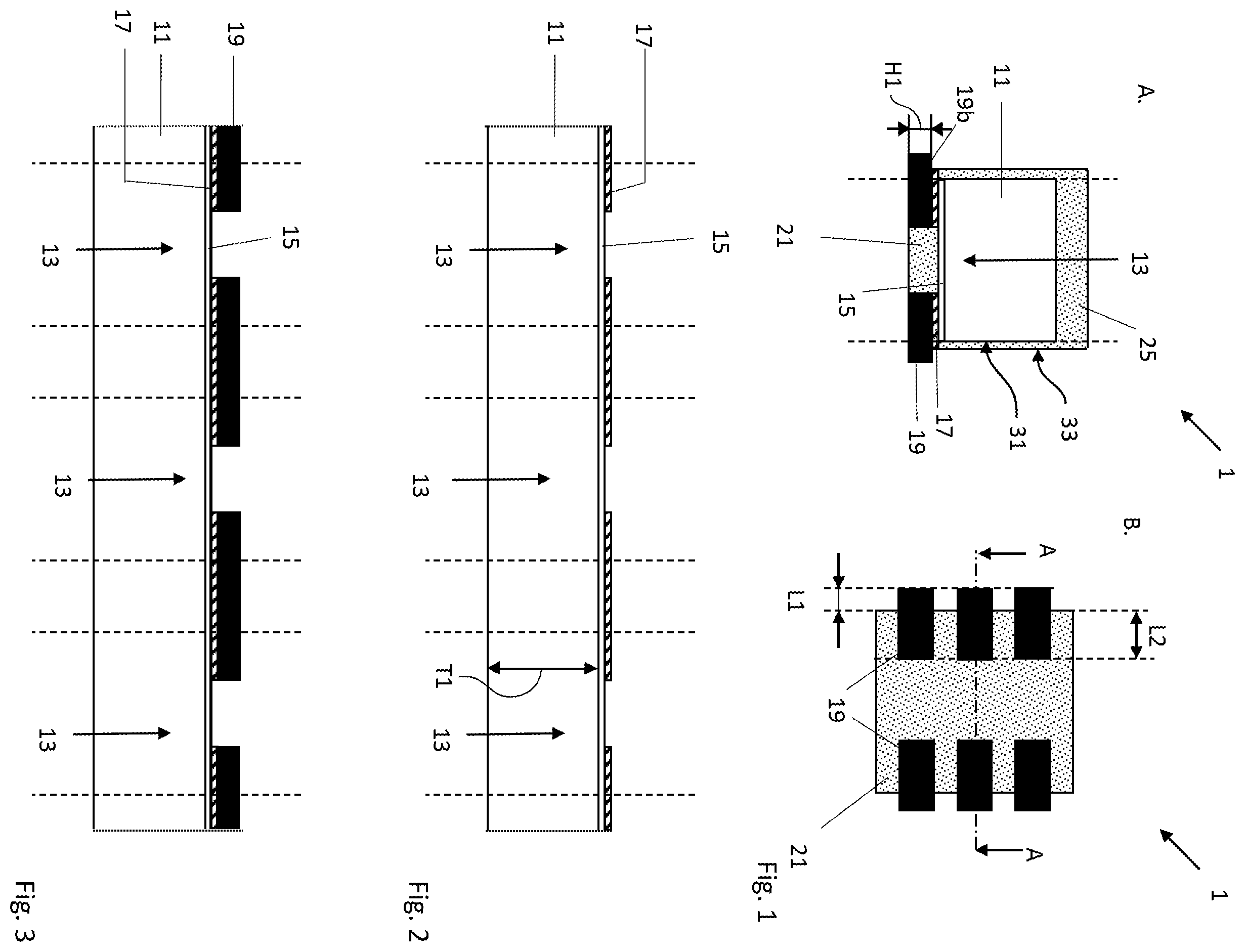 Patent US12588545 Figure 1 – Electronic chip with contacts