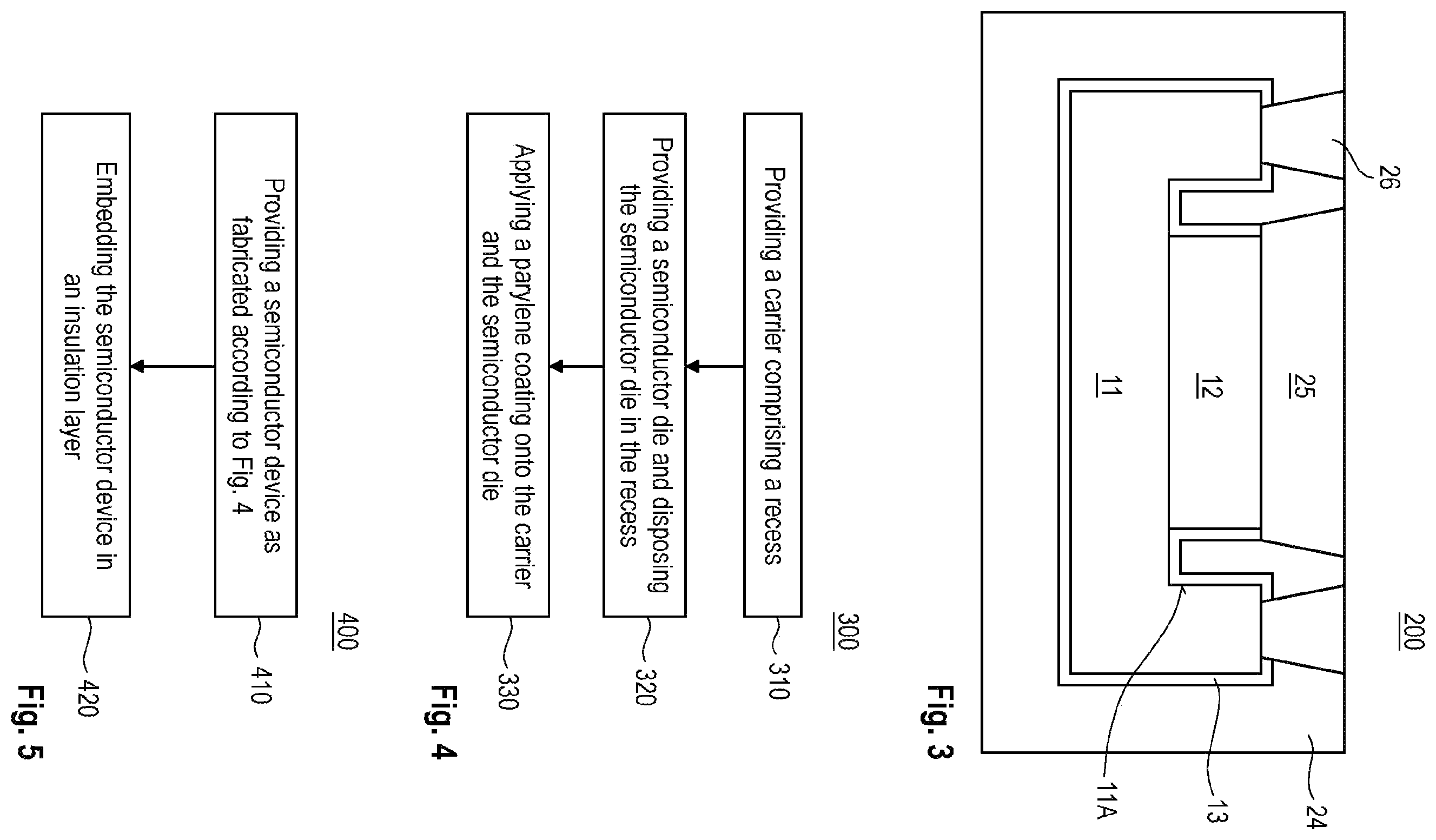 Patent US12588546 Figure 2 – Semiconductor device comprising a semiconductor die and a carrier both covered by a parylene coating
