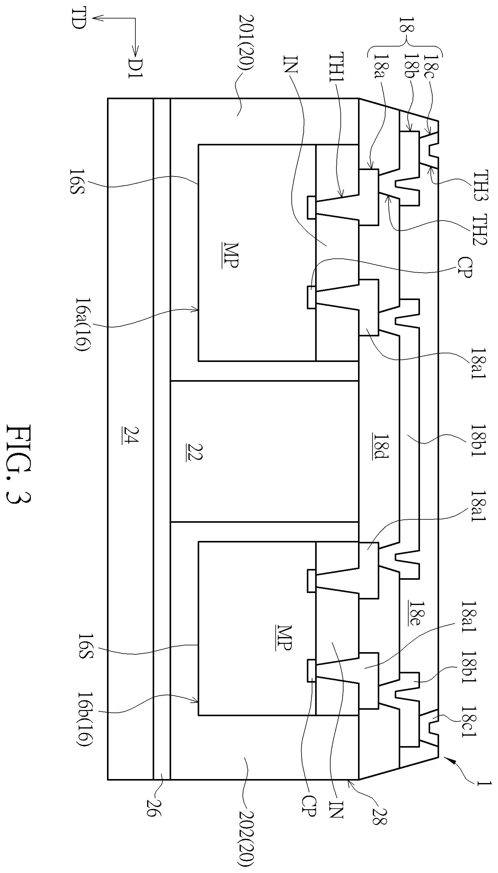 Patent US12588547 Figure 3 – Electronic device and manufacturing method thereof
