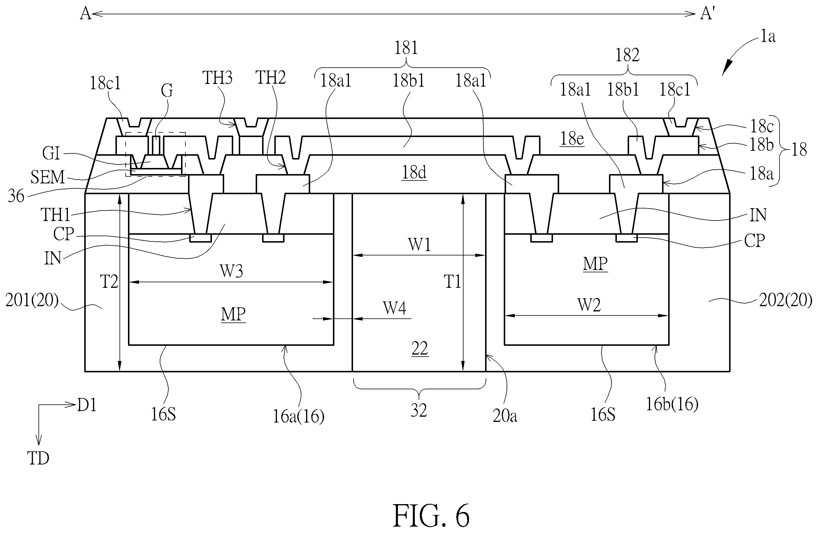 Patent US12588547 Figure 6 – Electronic device and manufacturing method thereof