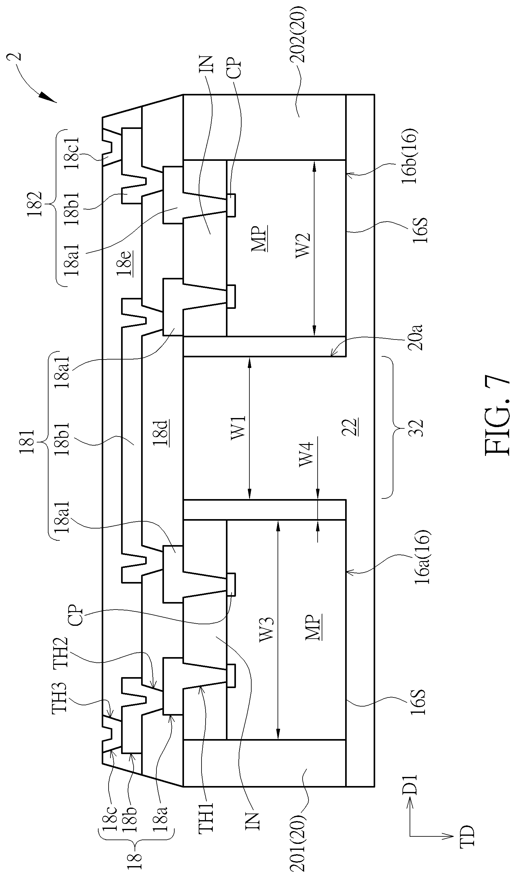 Patent US12588547 Figure 7 – Electronic device and manufacturing method thereof