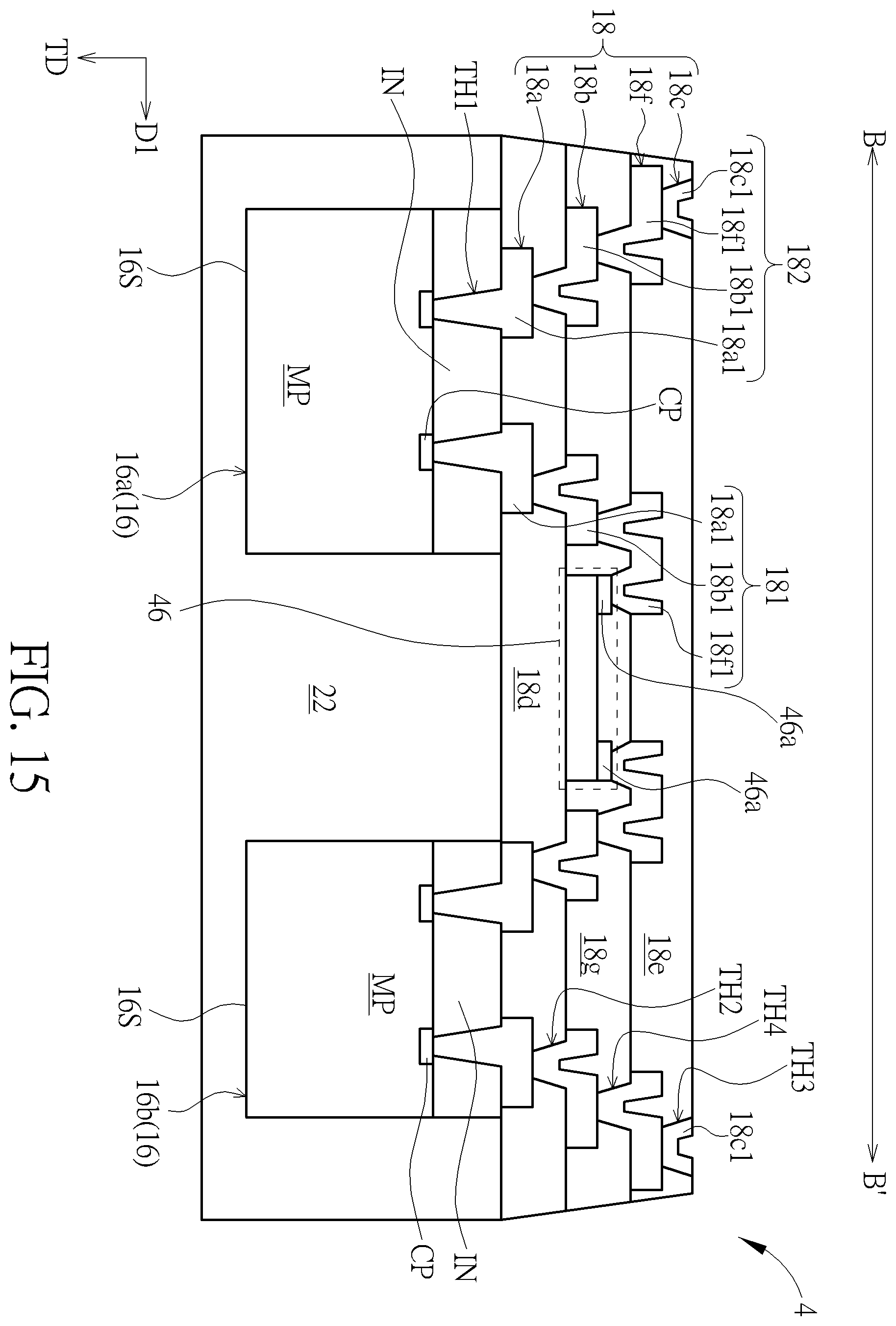 Patent US12588547 Figure 15 – Electronic device and manufacturing method thereof