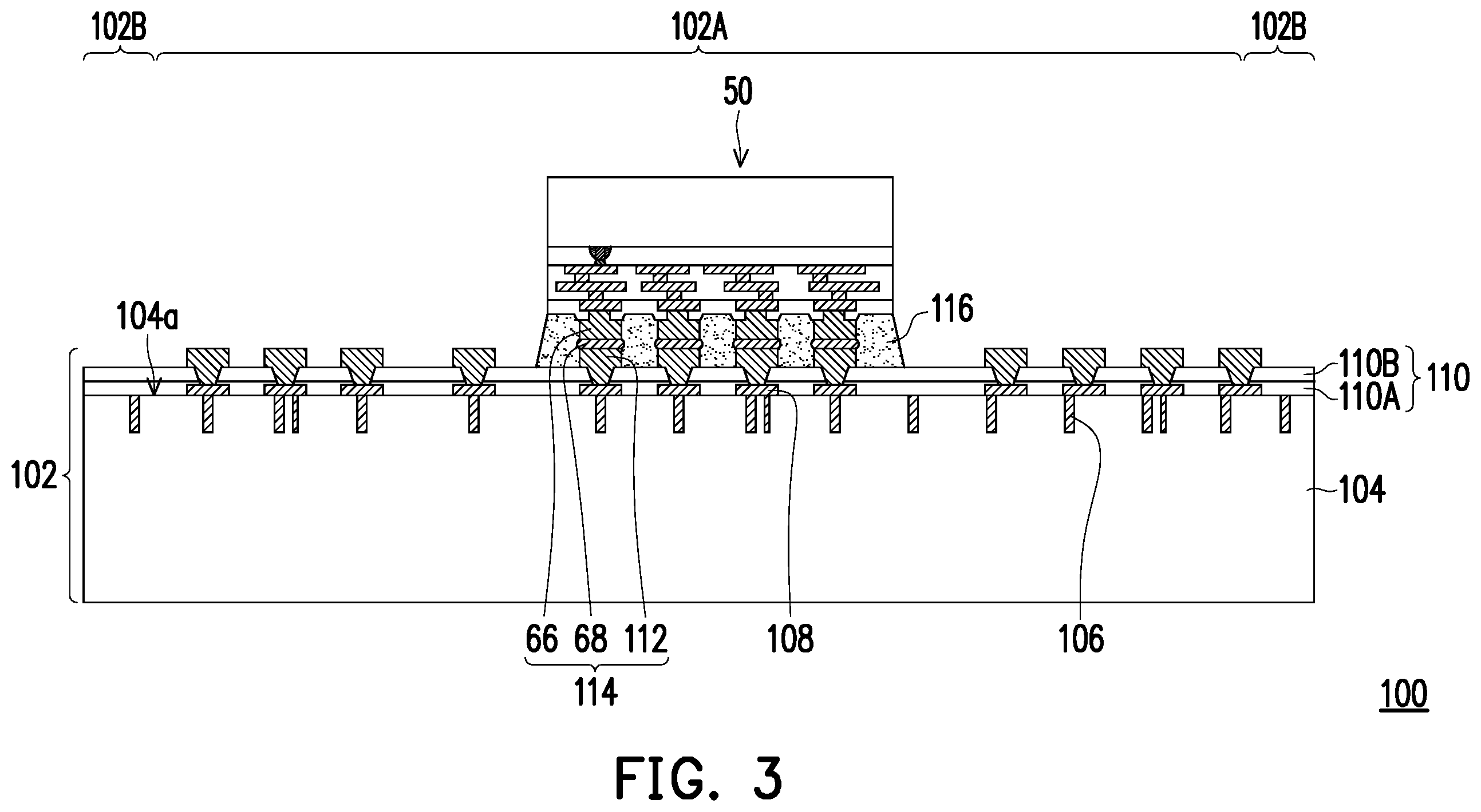 Patent US12588549 Figure 2 – Integrated circuit package and method