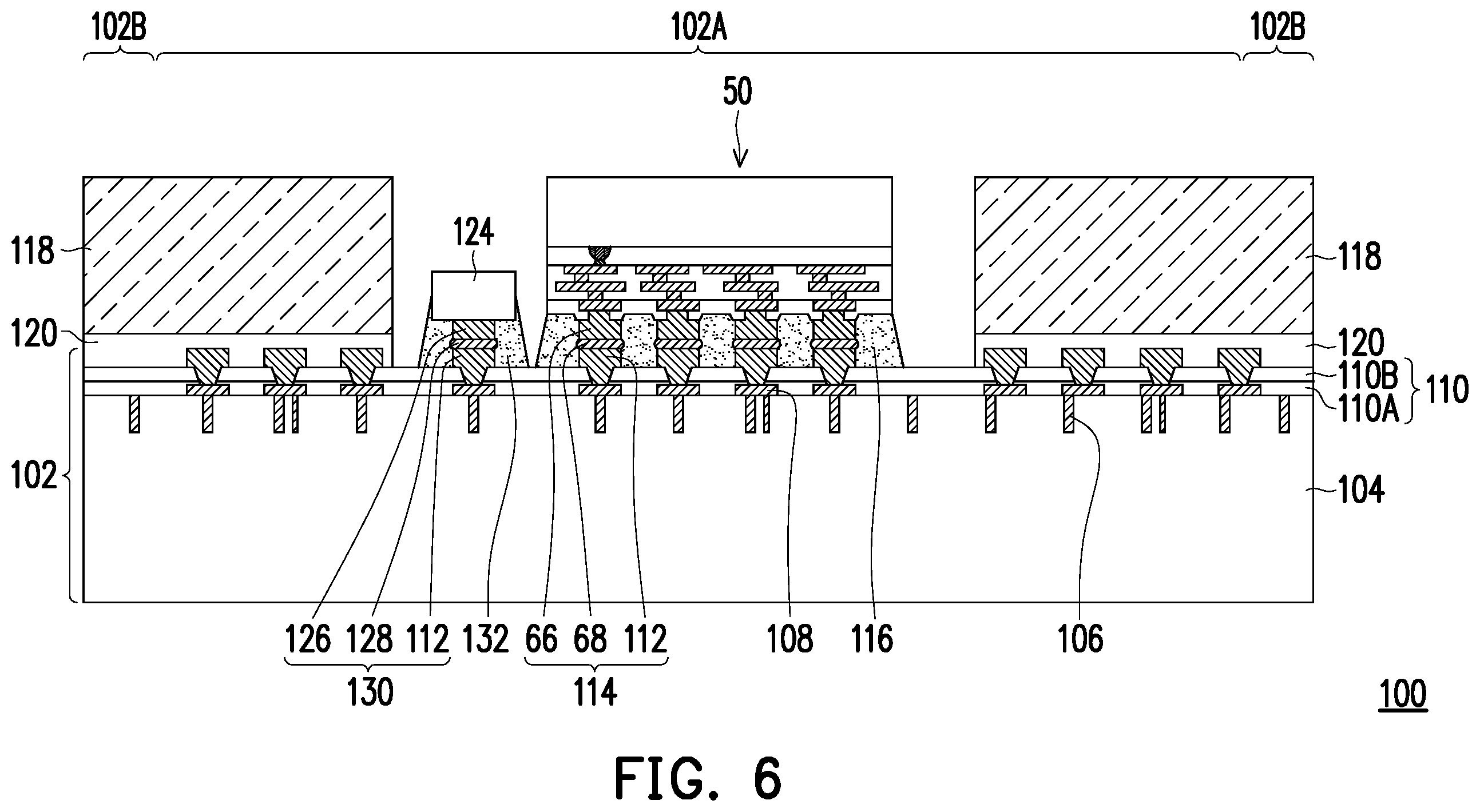 Patent US12588549 Figure 7 – Integrated circuit package and method