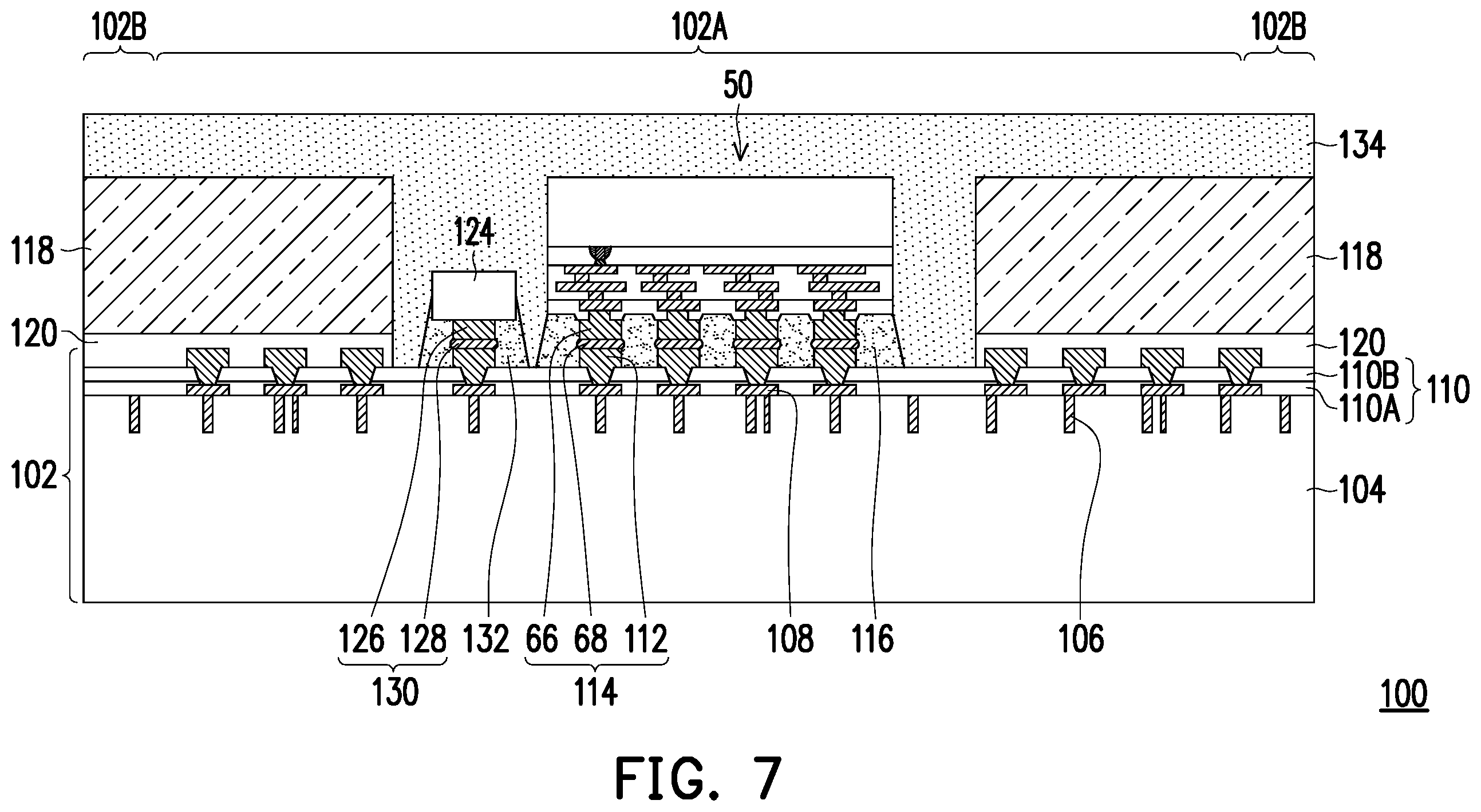 Patent US12588549 Figure 8 – Integrated circuit package and method